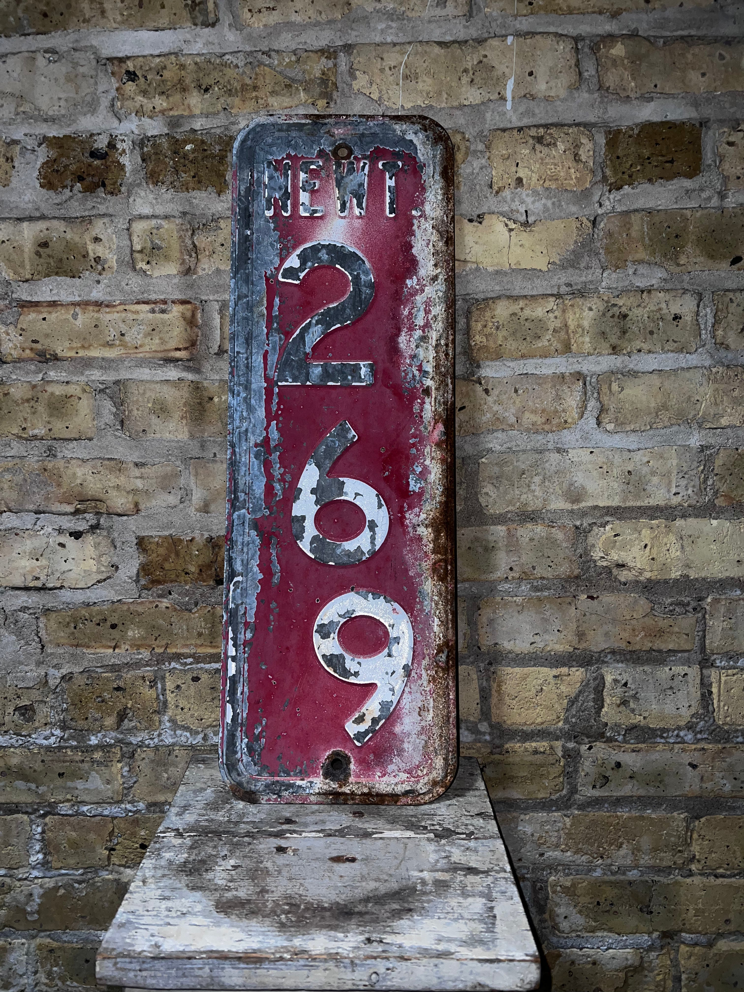 Red/White Road Sign