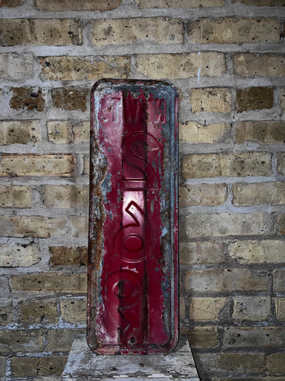 Red/White Road Sign