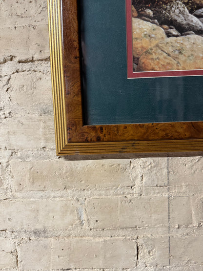 White Water Crossing Framed Western Art