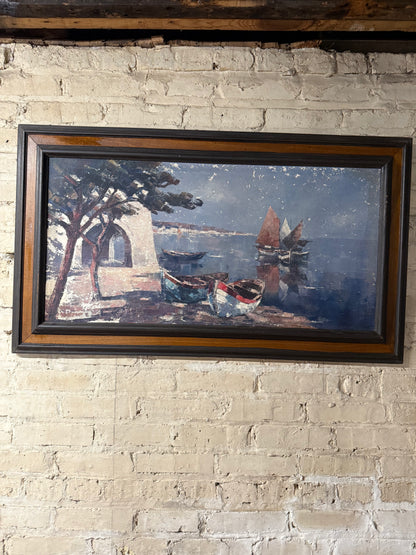 European Seaside Sailboat Landscape
