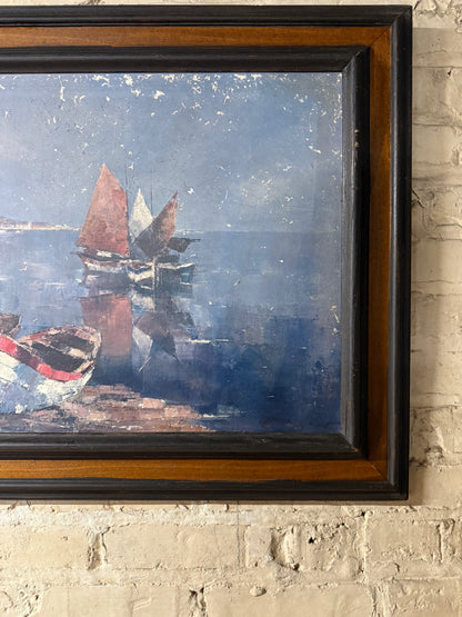 European Seaside Sailboat Landscape