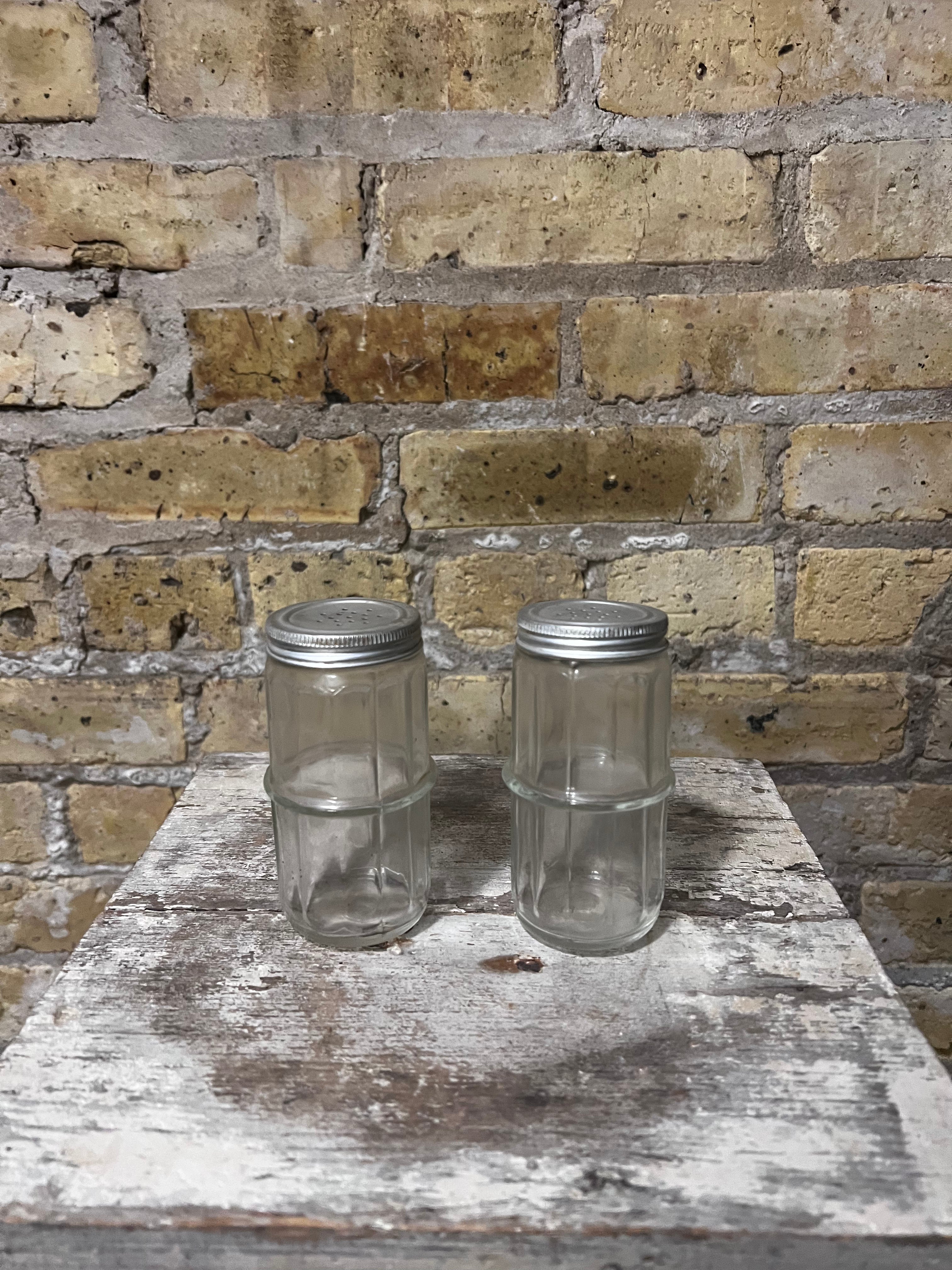 Vintage Hoosier Glass Spice Jars