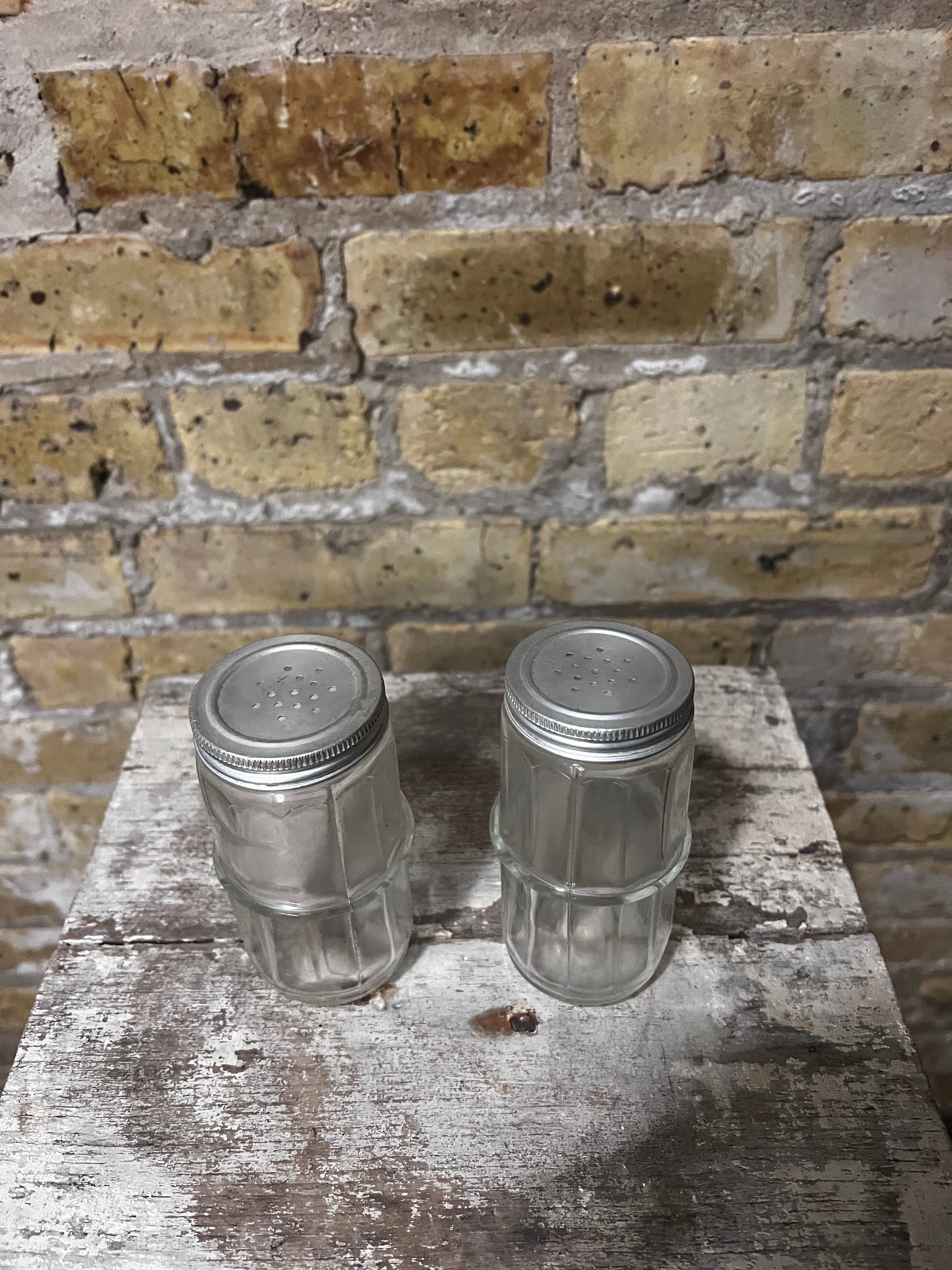 Vintage Hoosier Glass Spice Jars