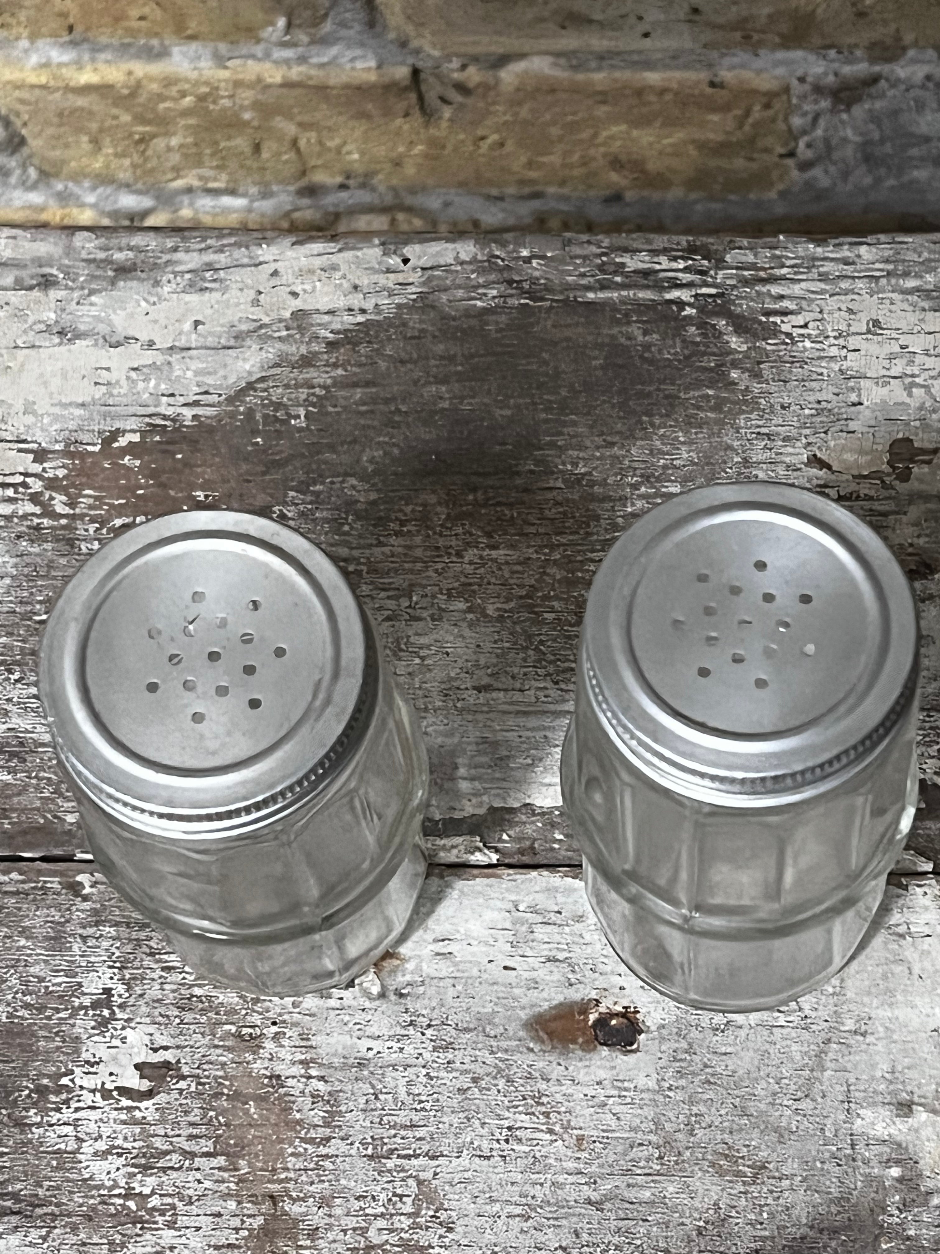 Vintage Hoosier Glass Spice Jars