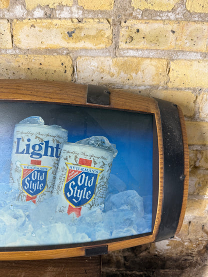 Vintage Heileman Old Style Lighted Beer Sign