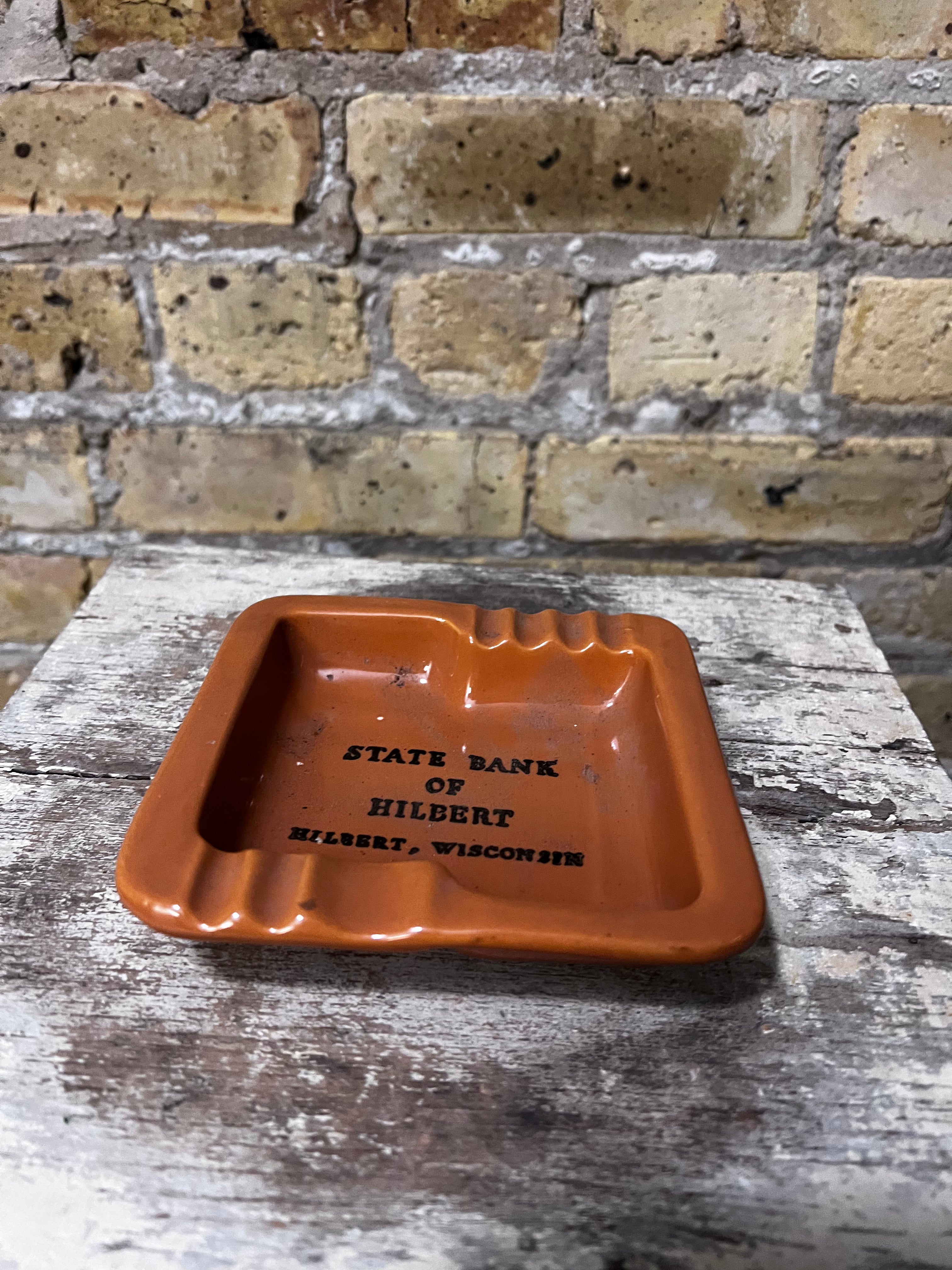 “State Bank of Hilbert” Ashtray