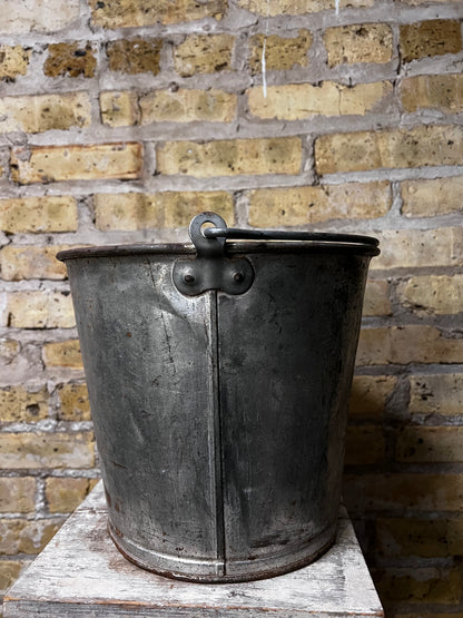 Vintage Farmhouse Galvanized Bucket