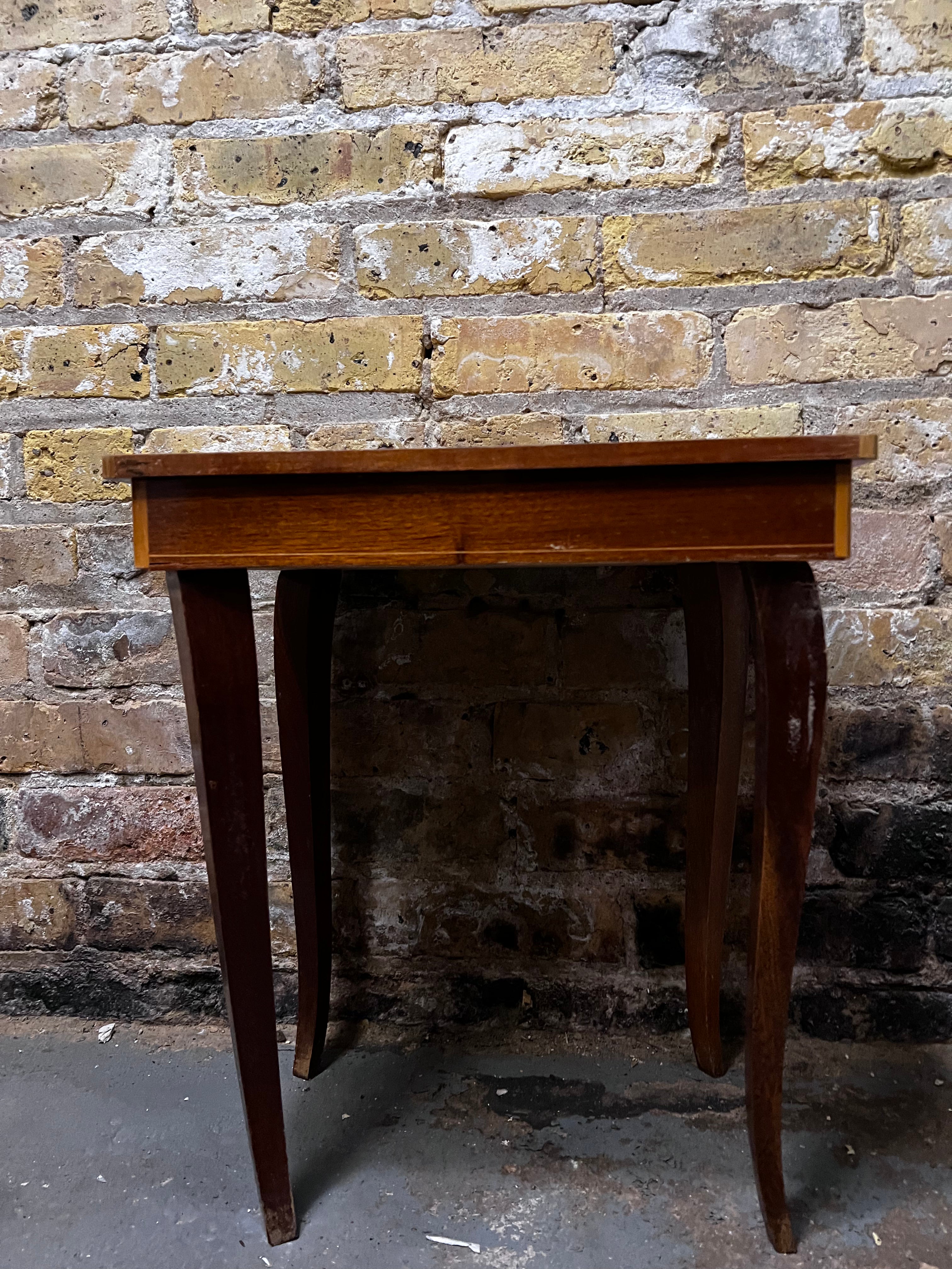 Vintage ornate inlay game table