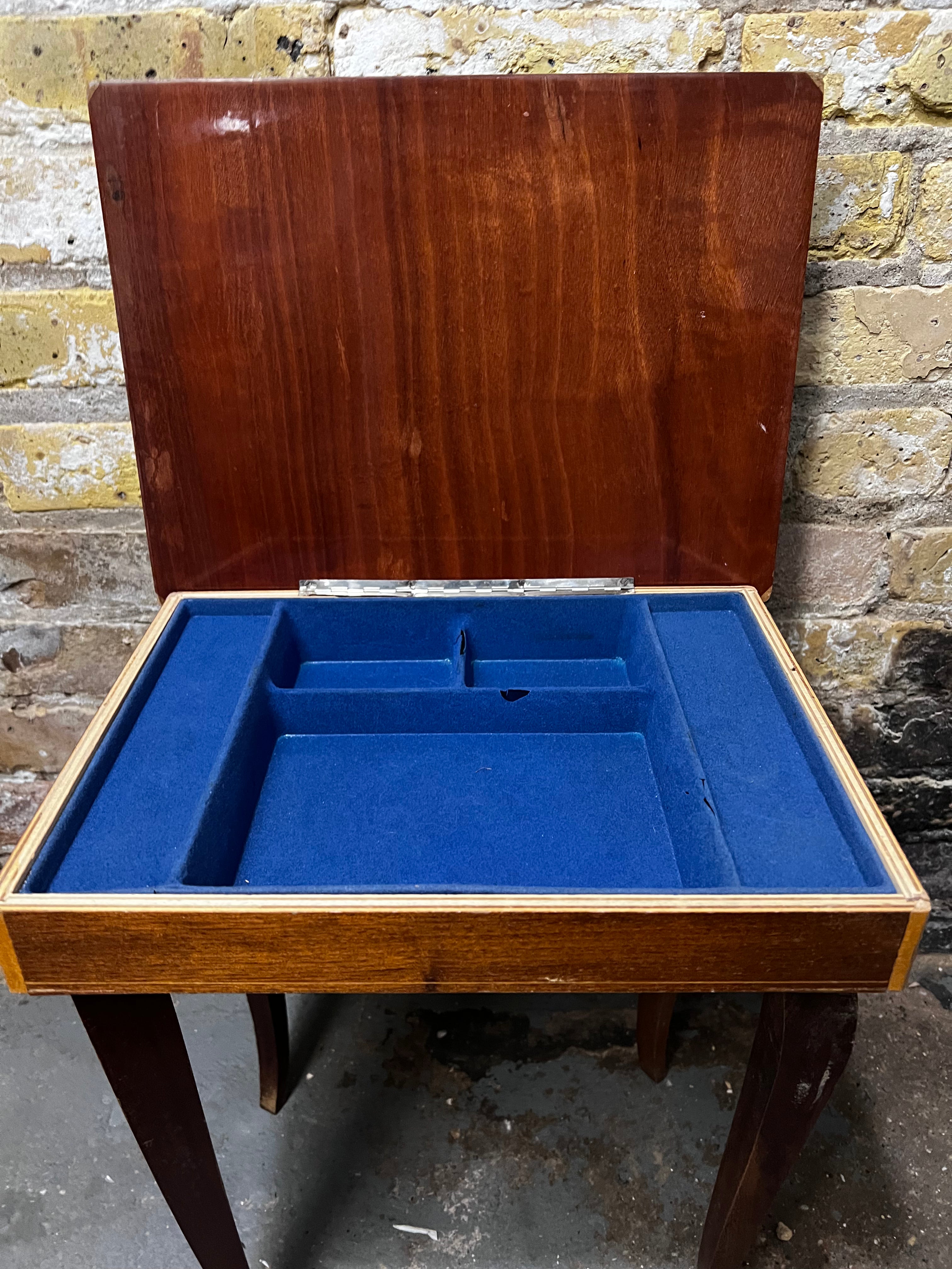 Vintage ornate inlay game table