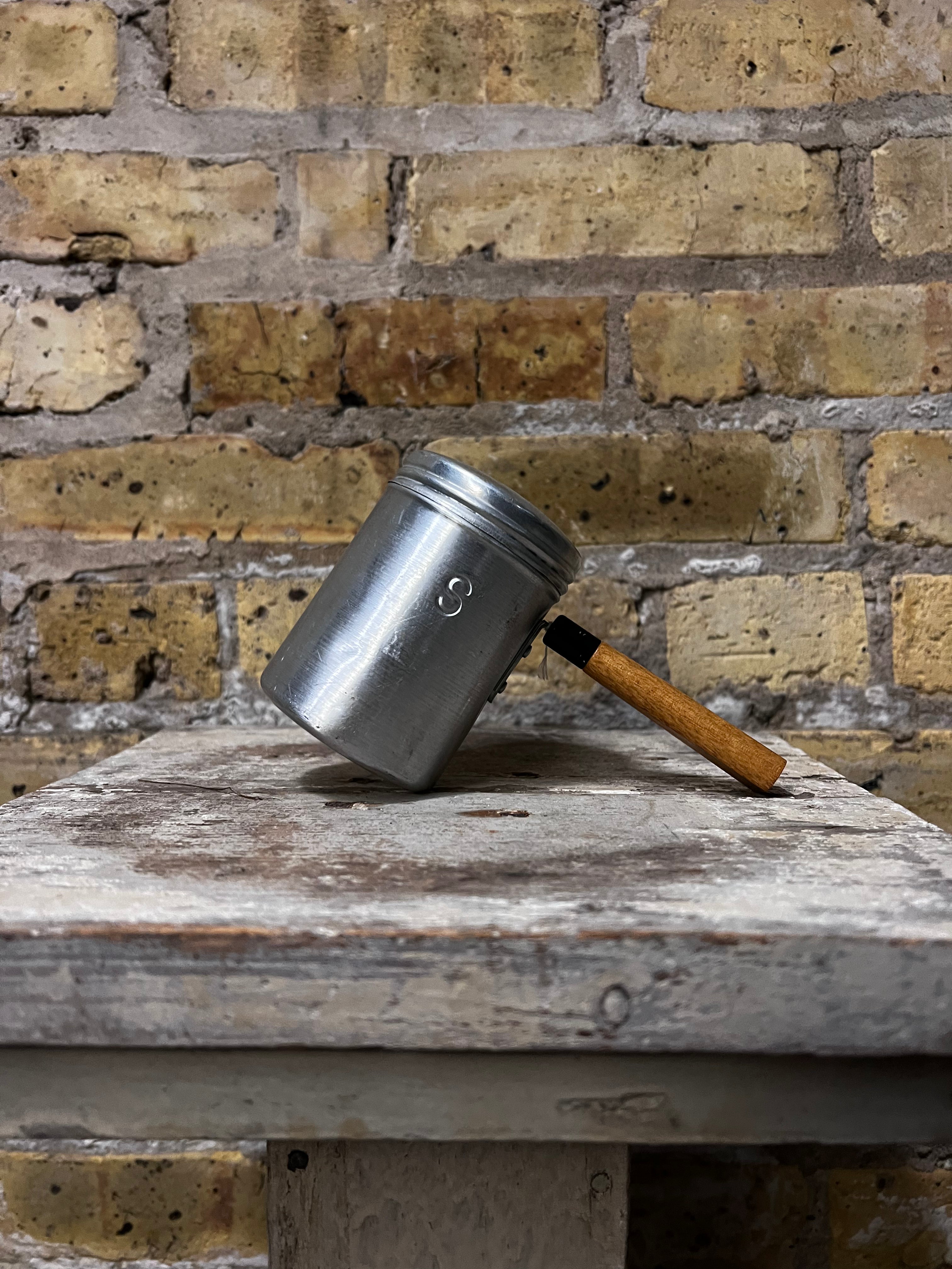 Vintage Salt Shaker - Wood Handle