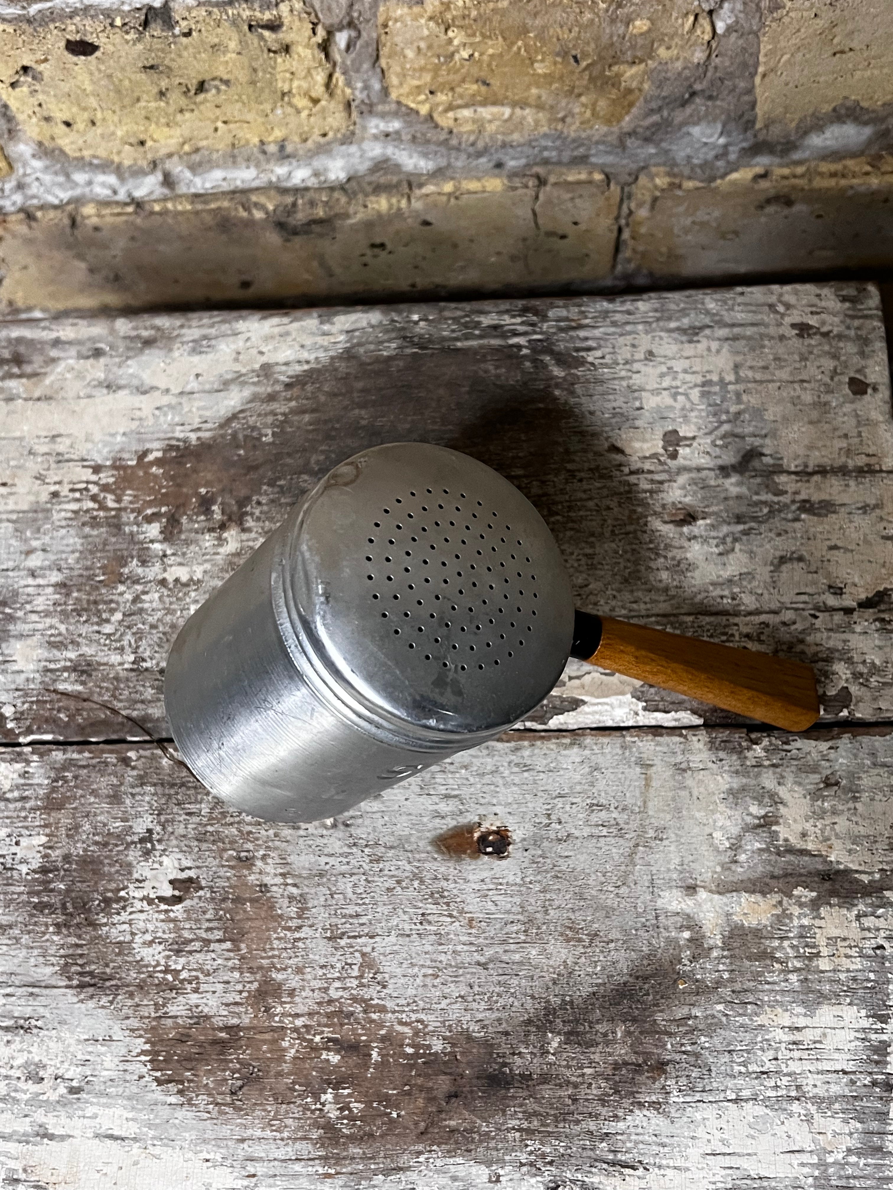 Vintage Salt Shaker - Wood Handle