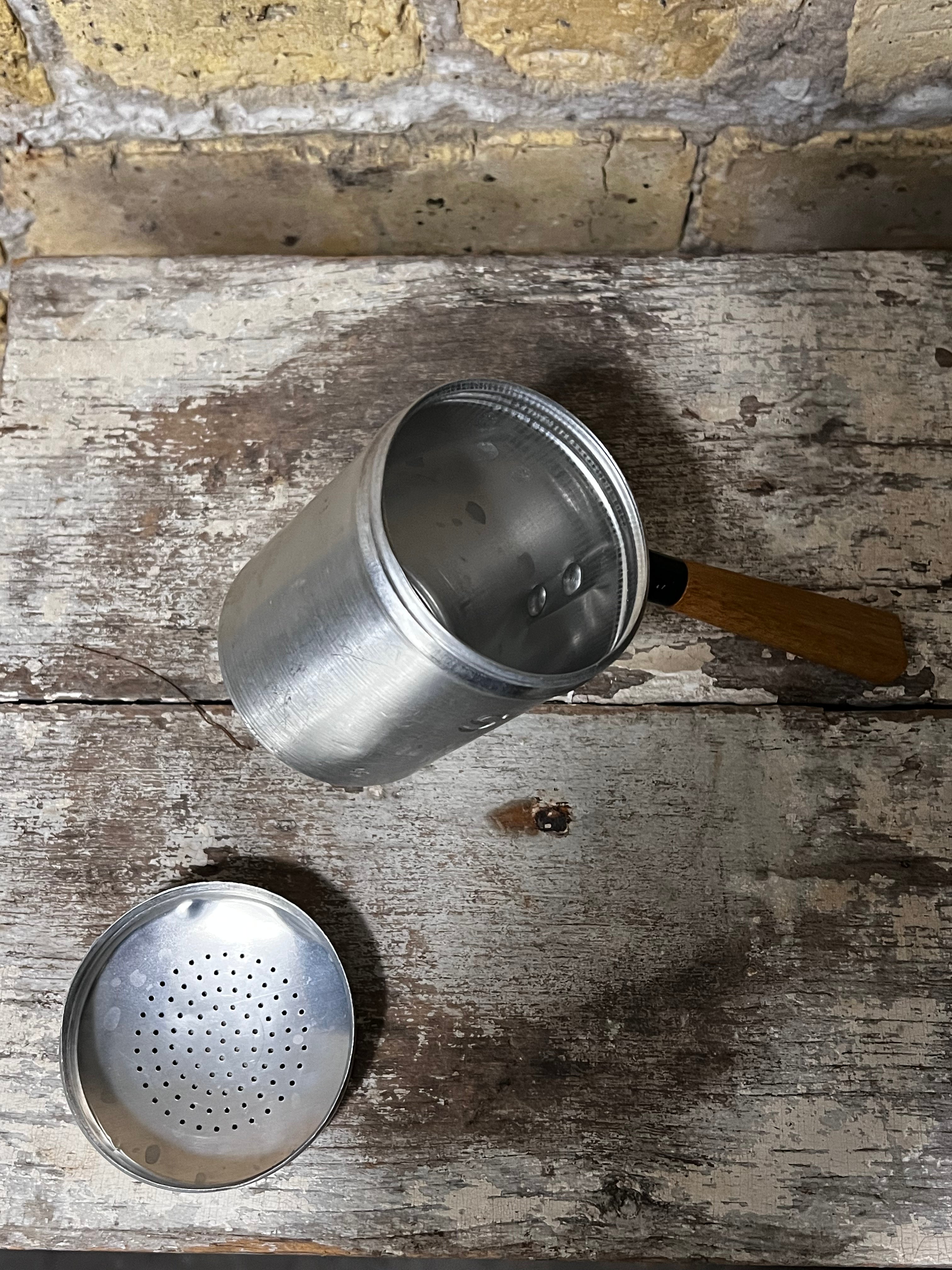 Vintage Salt Shaker - Wood Handle