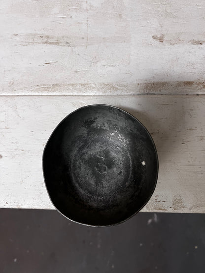 Vintage Black Metal Bowl