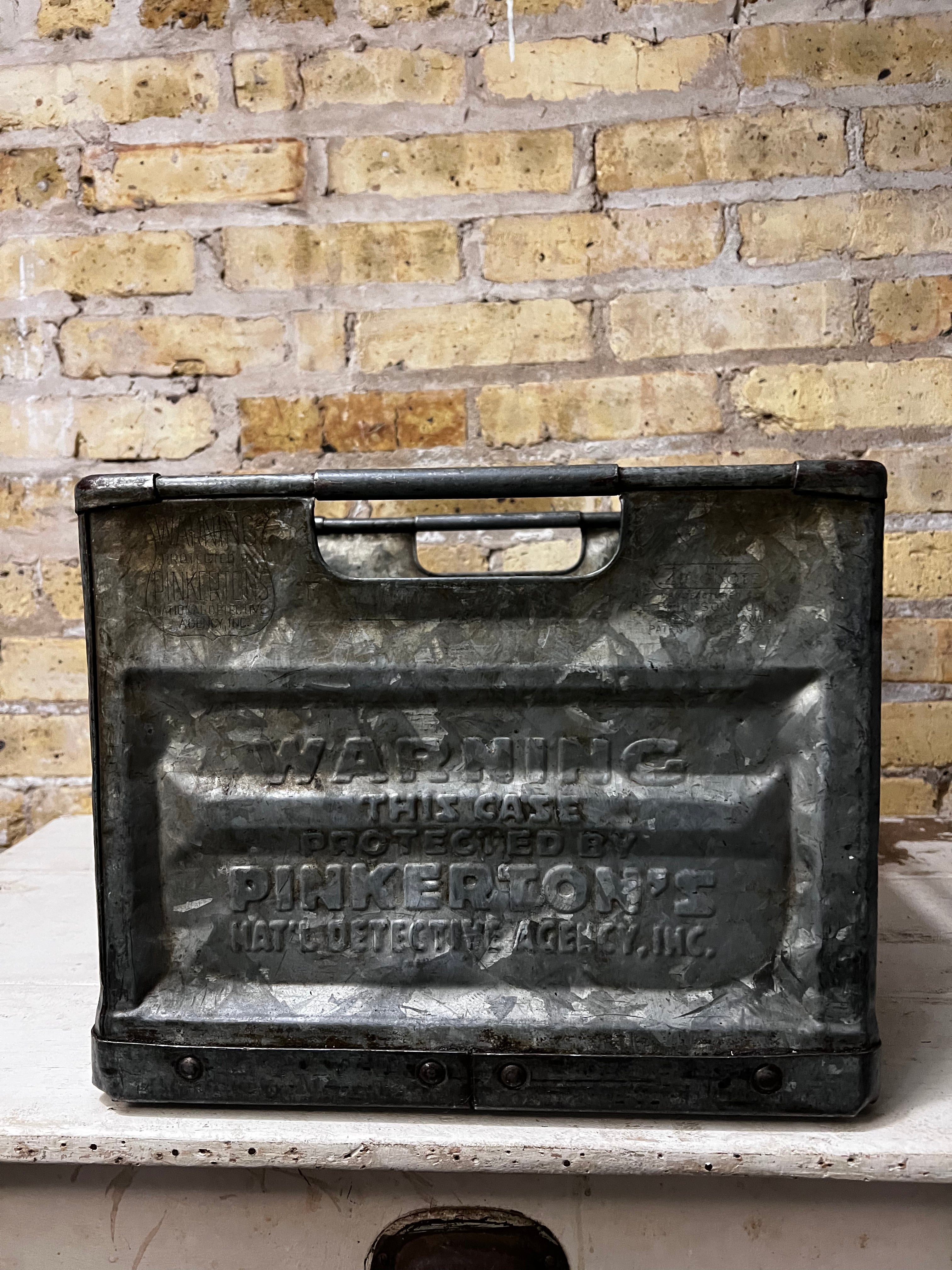 Borden metal dairy crate