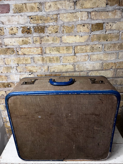 Yellow and Blue Suitcase