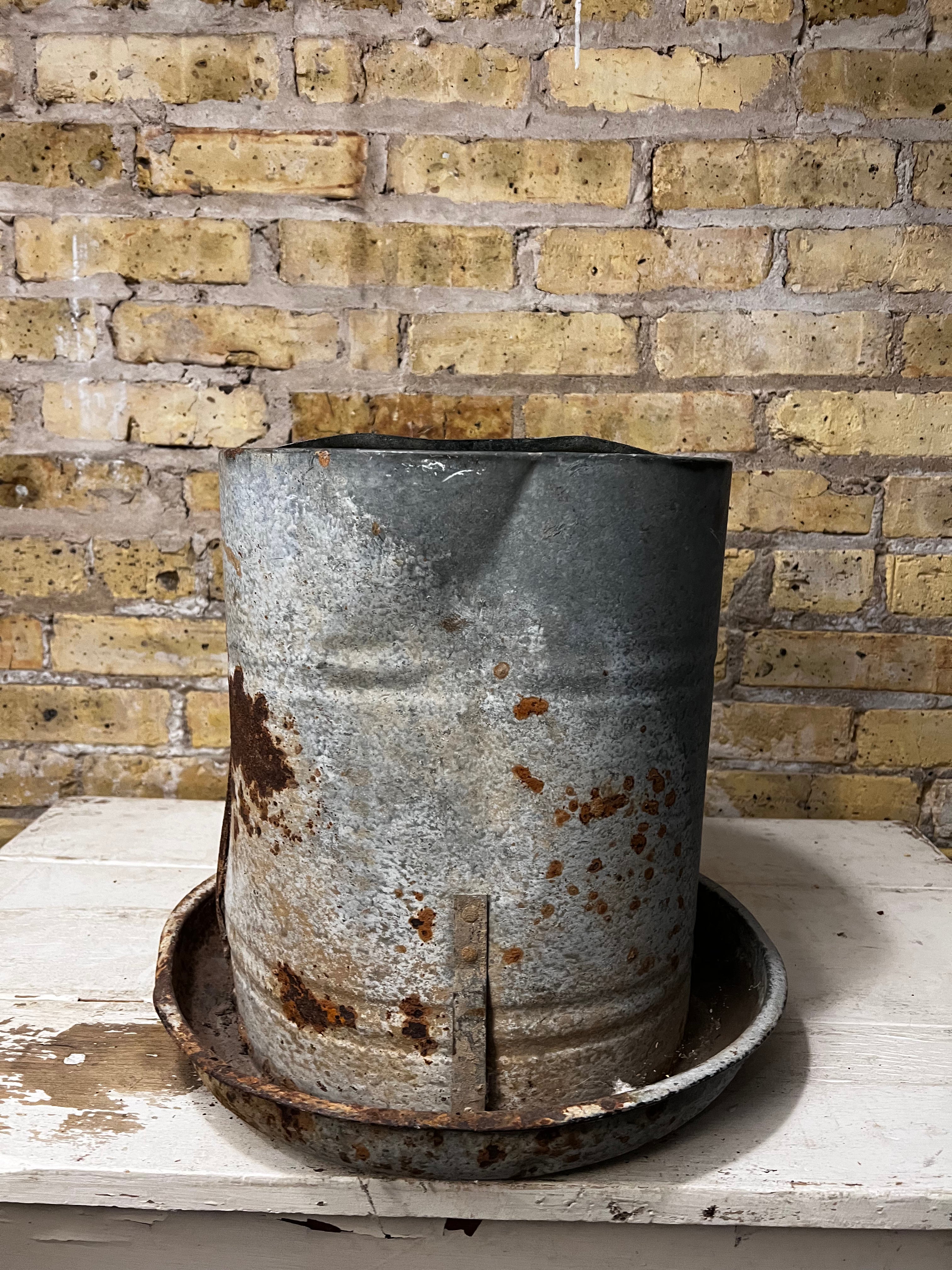 Galvanized Chicken Feeder