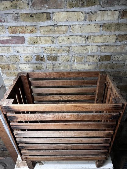 Slatted Factory Bin