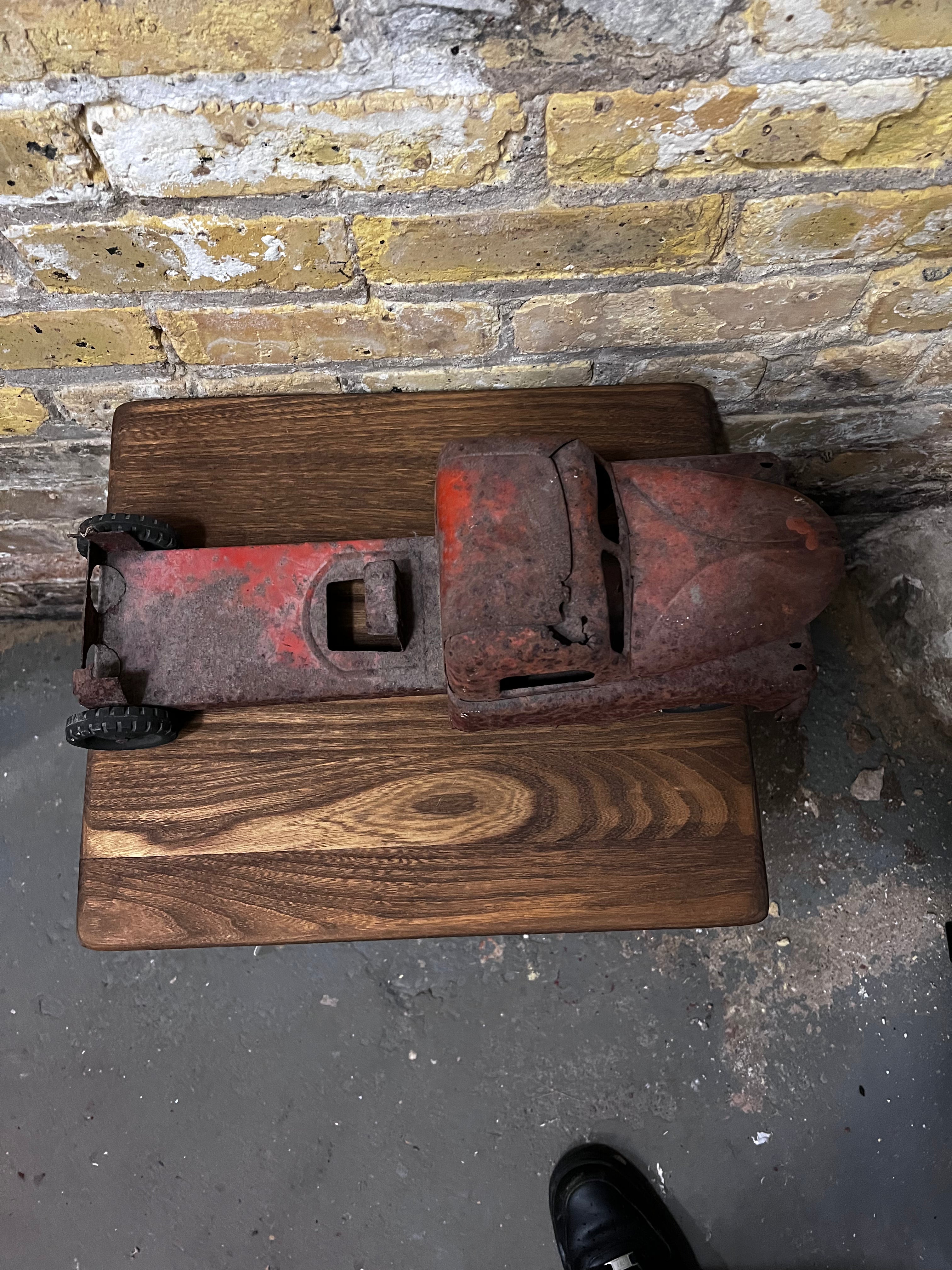 Vintage Structo Flatbed Winch Truck Toy