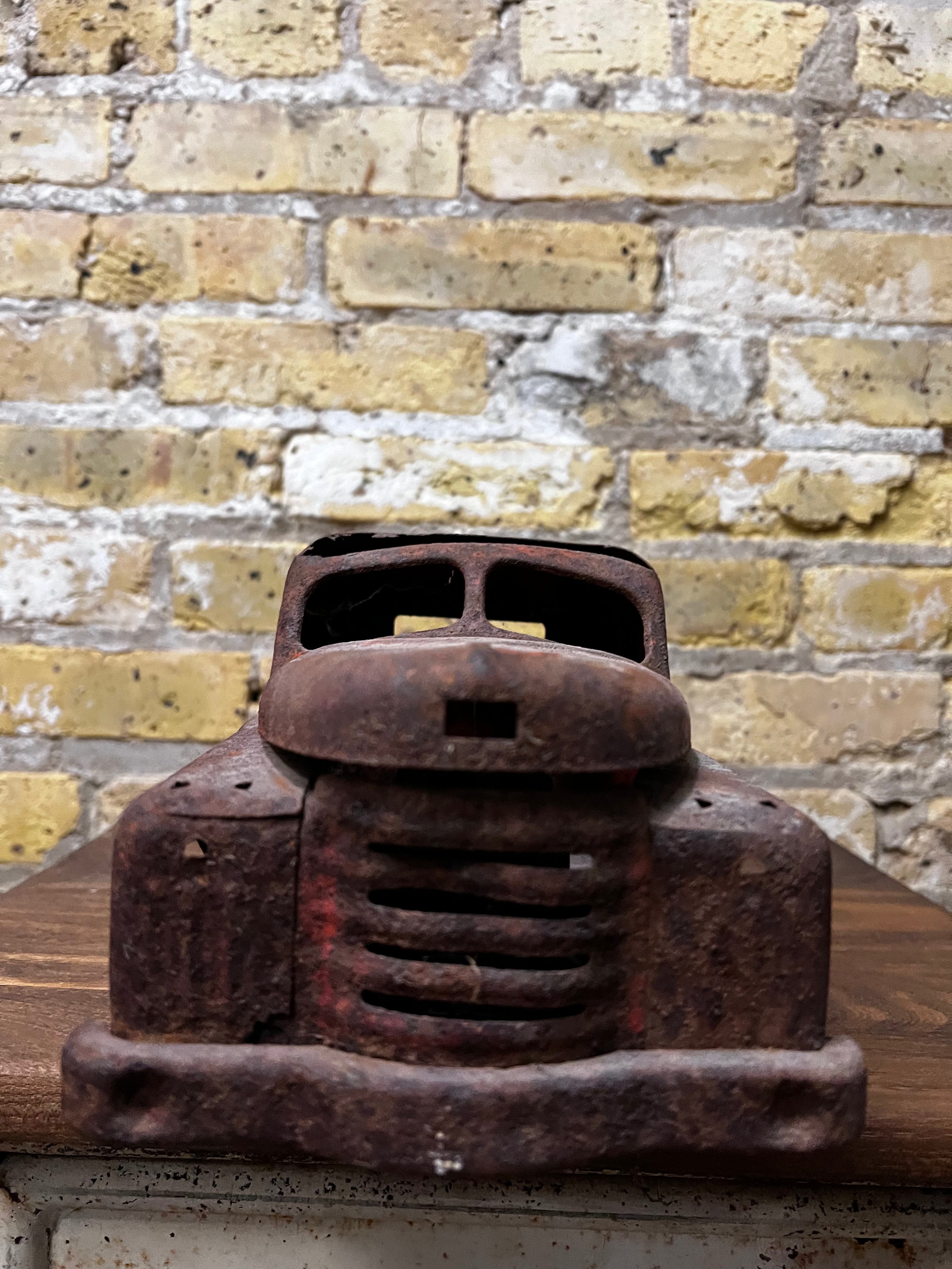 Vintage Structo Flatbed Winch Truck Toy