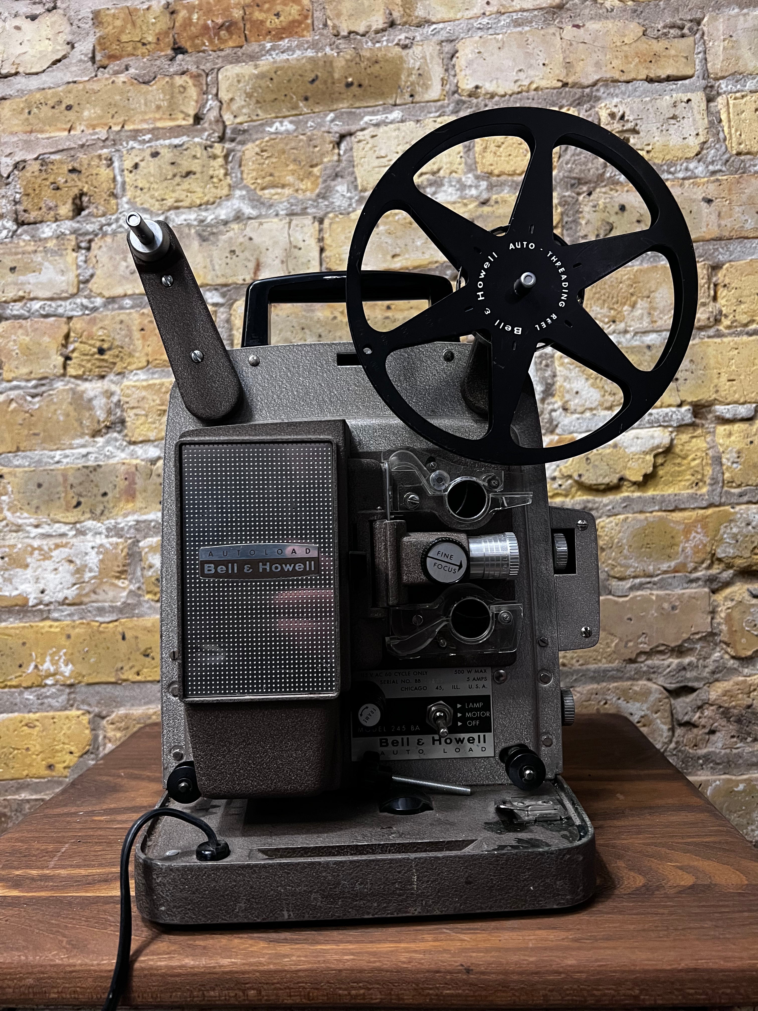 Bell & Howell 8mm filmstrip Autoload Movie Projector 245BA