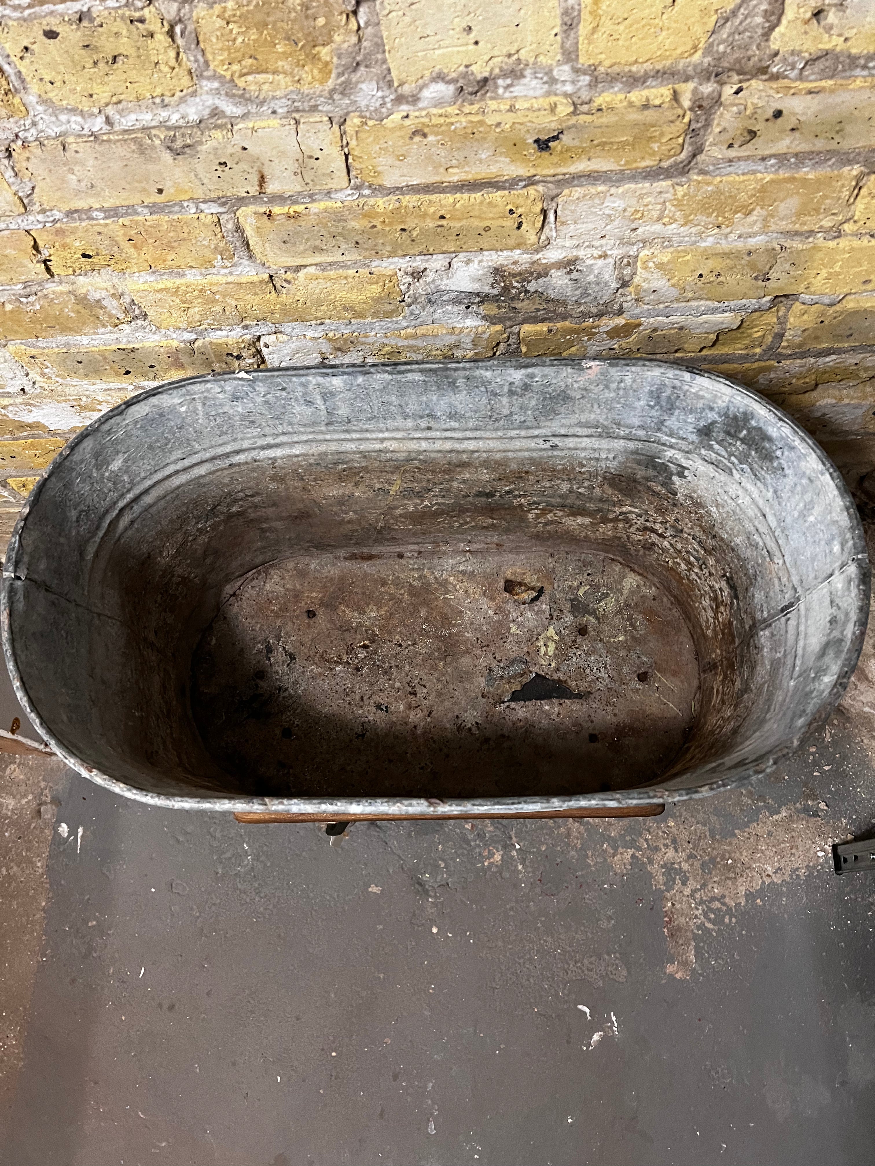 Zinc Wash Basin