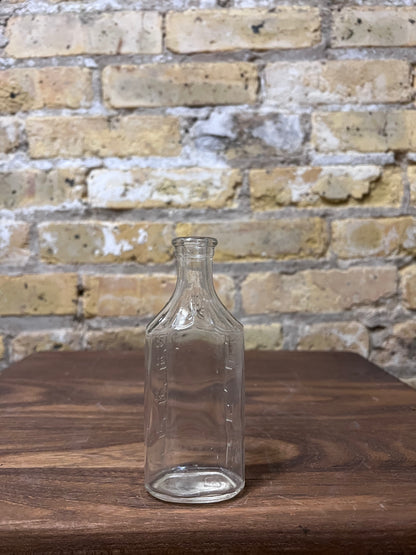 Vintage Glass Marked Medicine Bottle