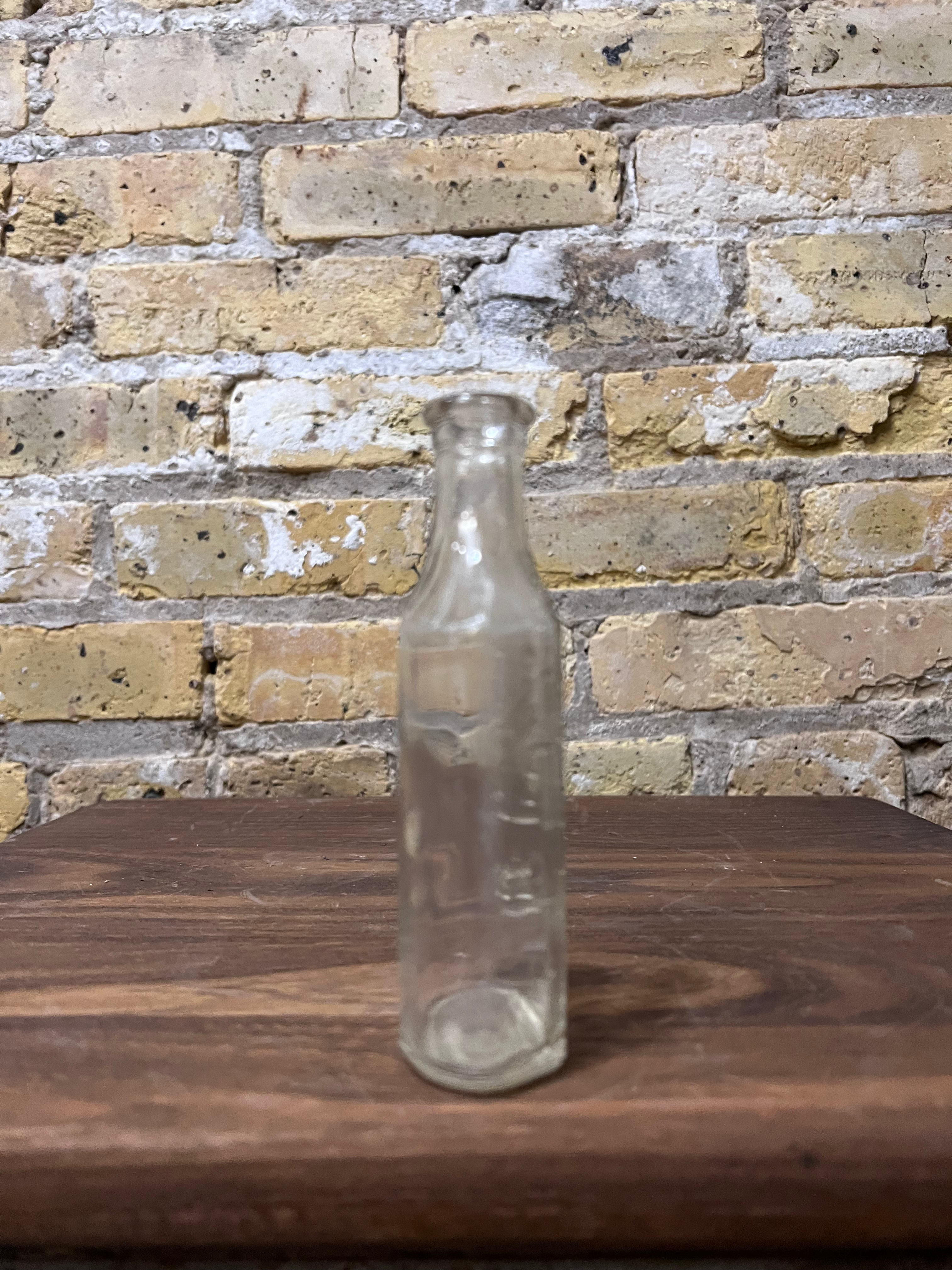 Vintage Glass Marked Medicine Bottle