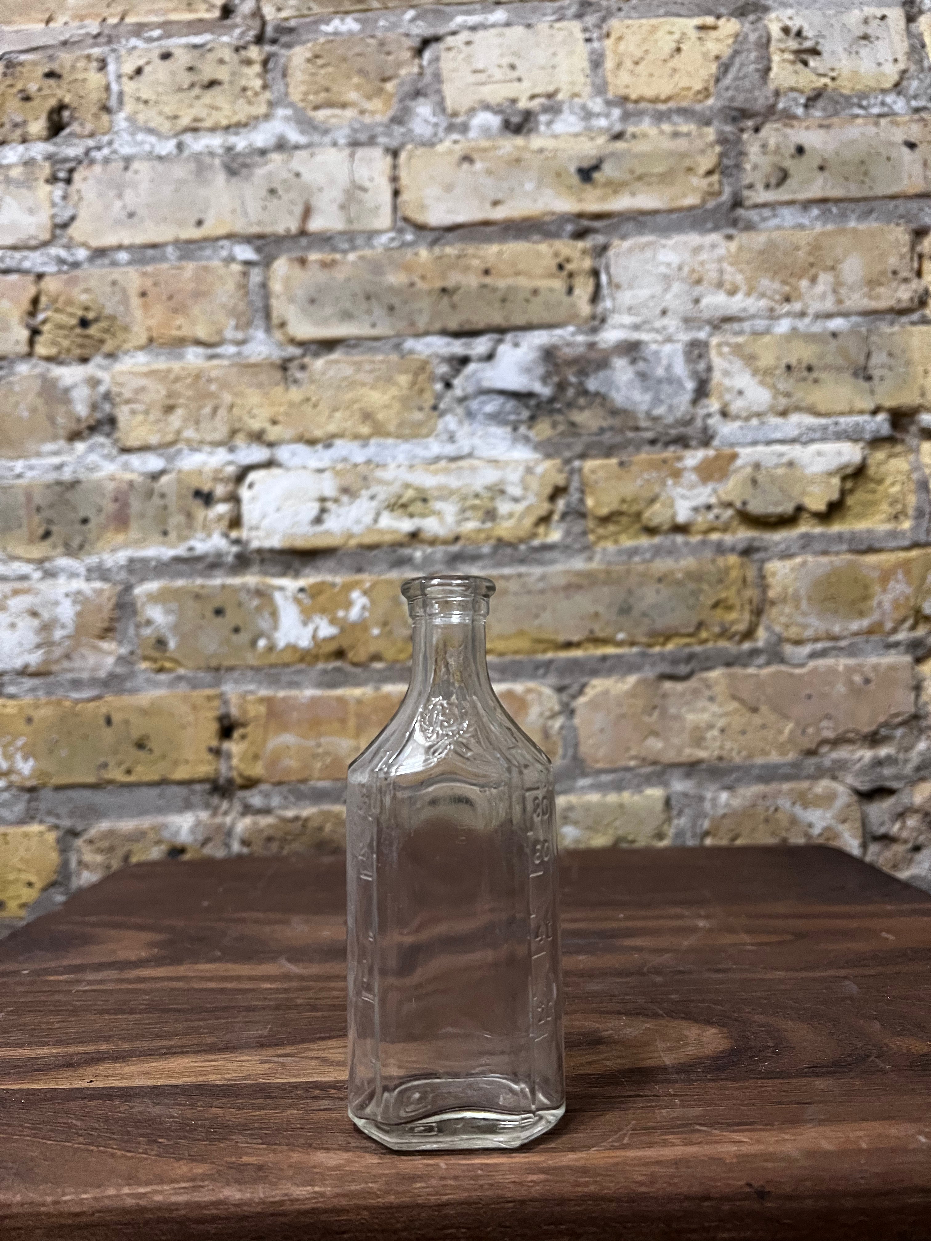 Vintage Glass Marked Medicine Bottle