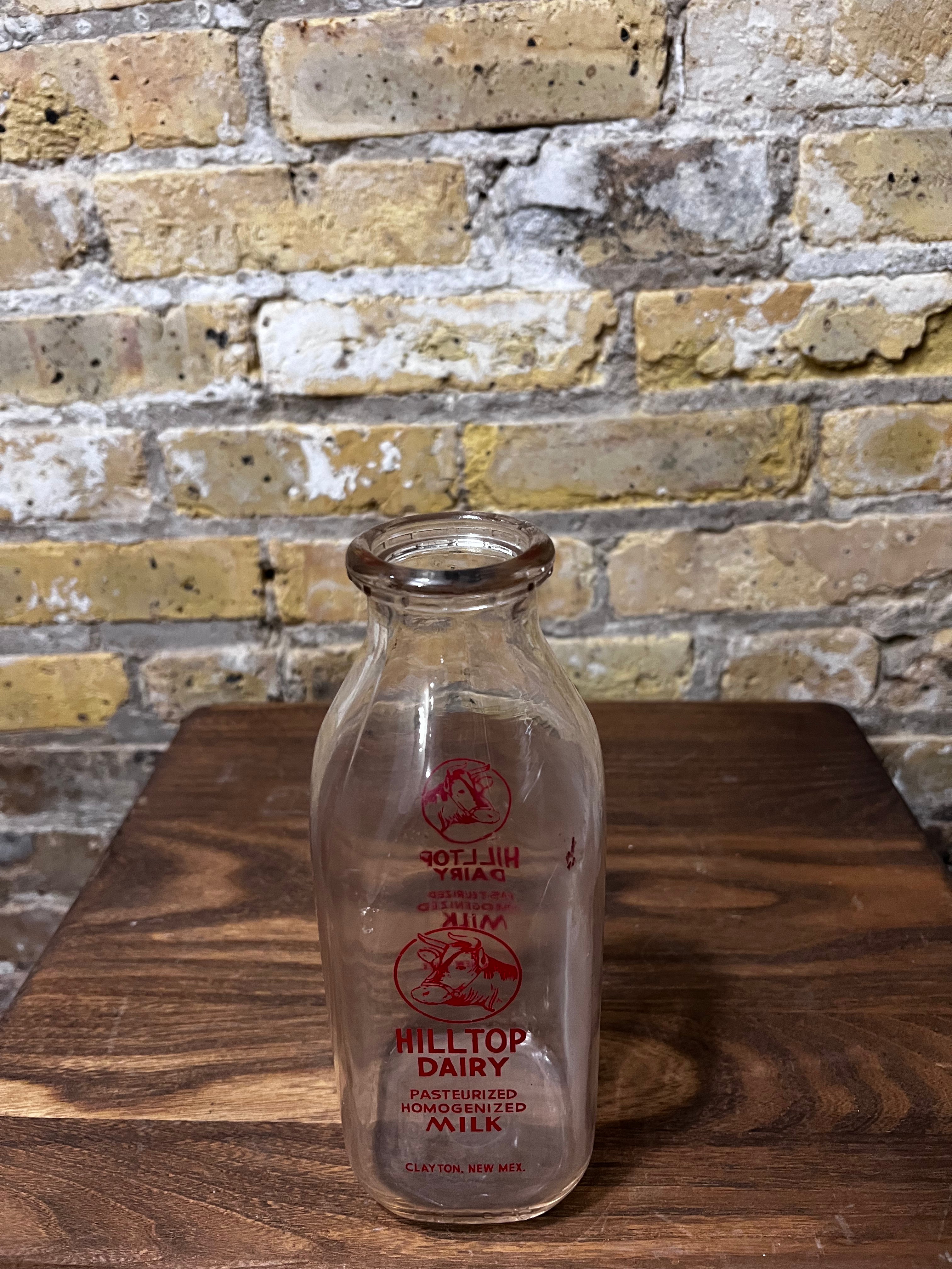 Vintage Hilltop Milk Bottle