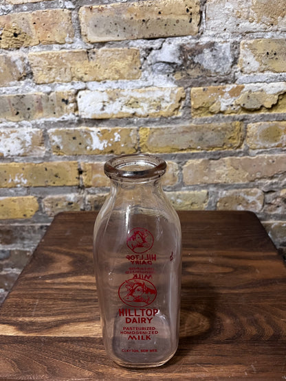 Vintage Hilltop Milk Bottle