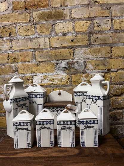 German Canister Set - 9 Pieces