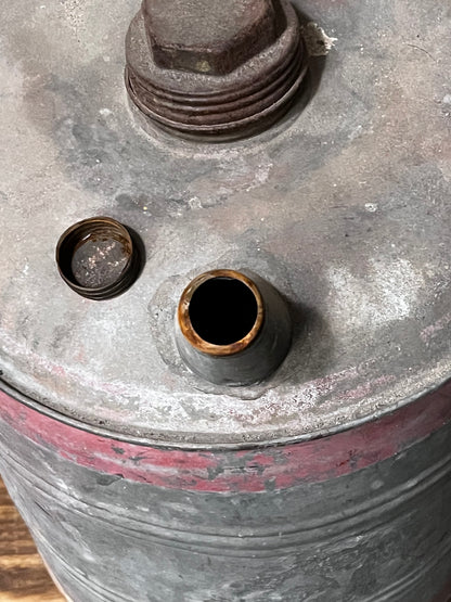 Vintage Gallon Zinc Oil Fuel Can