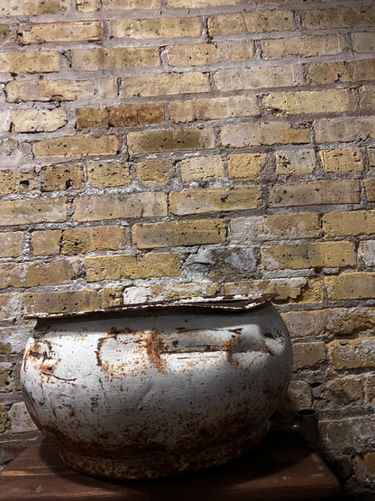 Enamel Water Bin With Spout