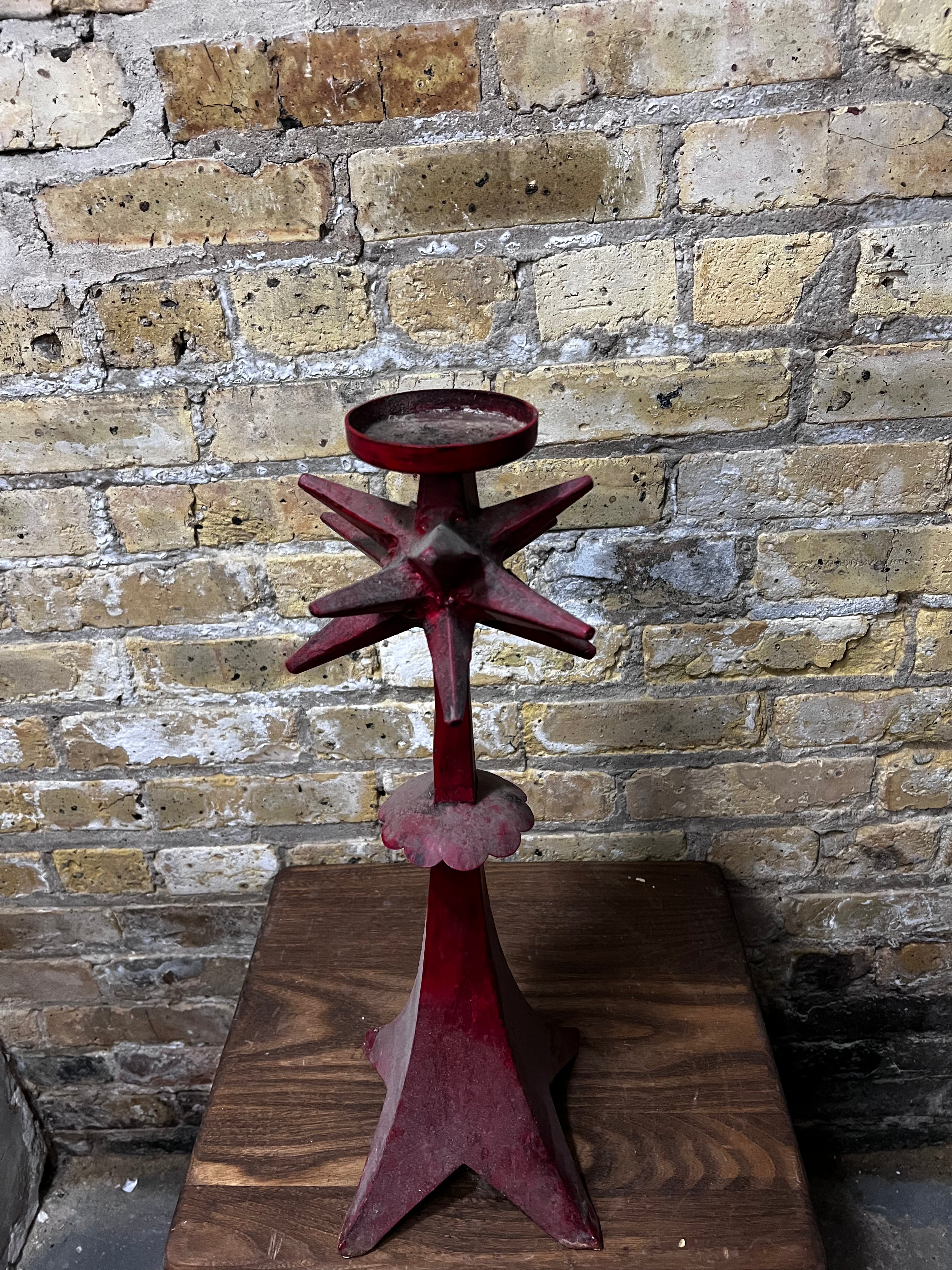 iron candle holder