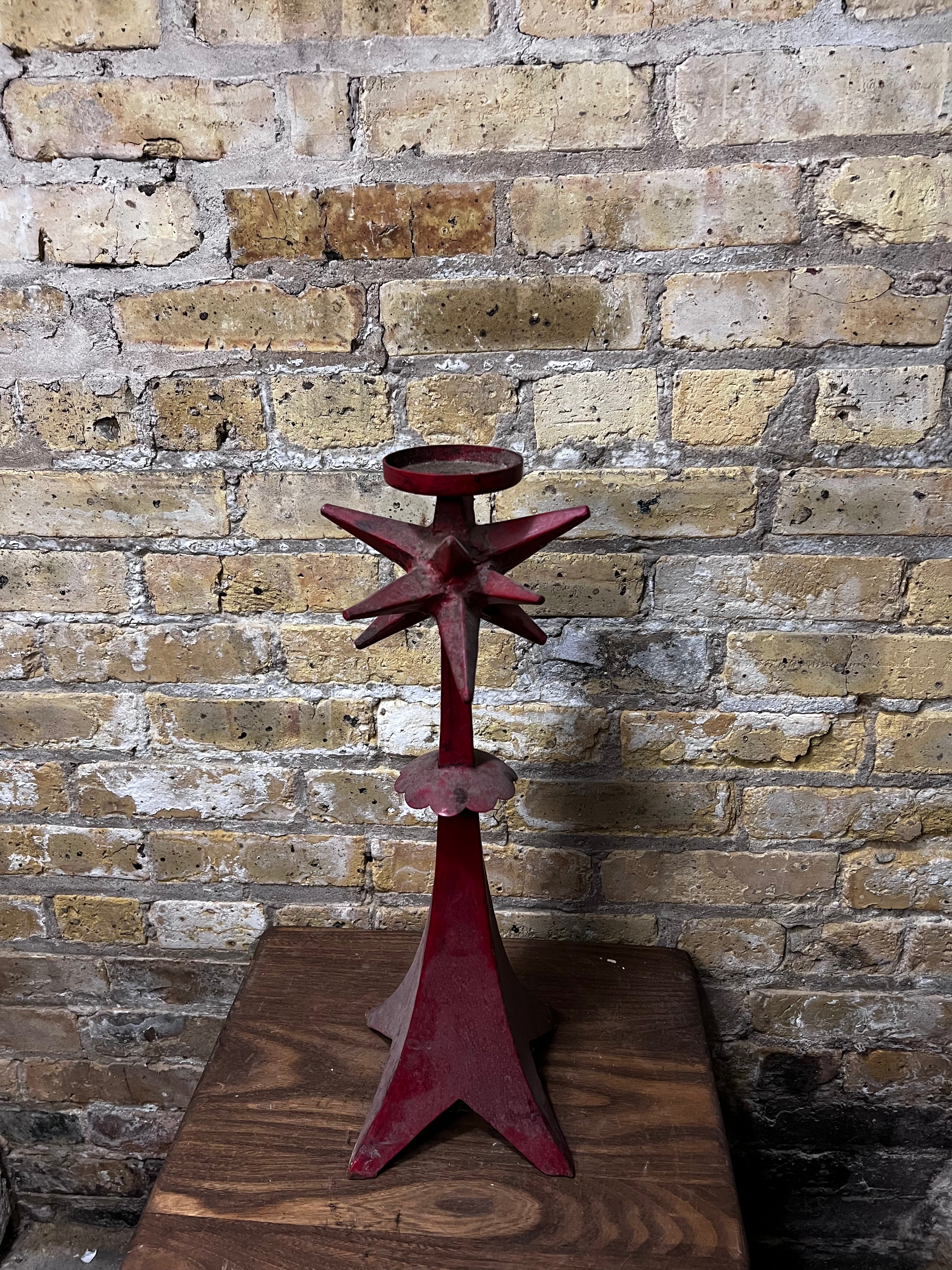 iron candle holder