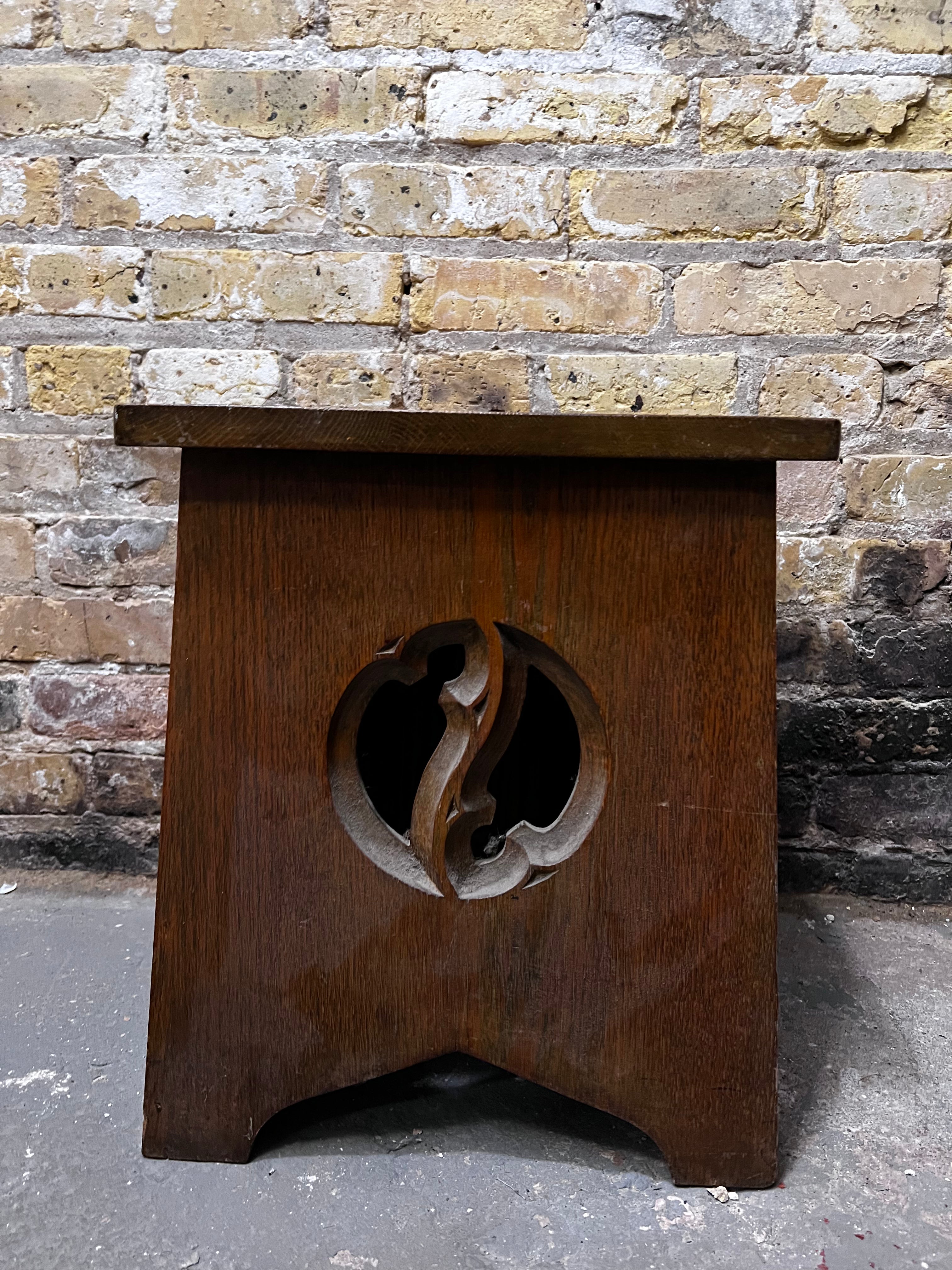 wooden side table
