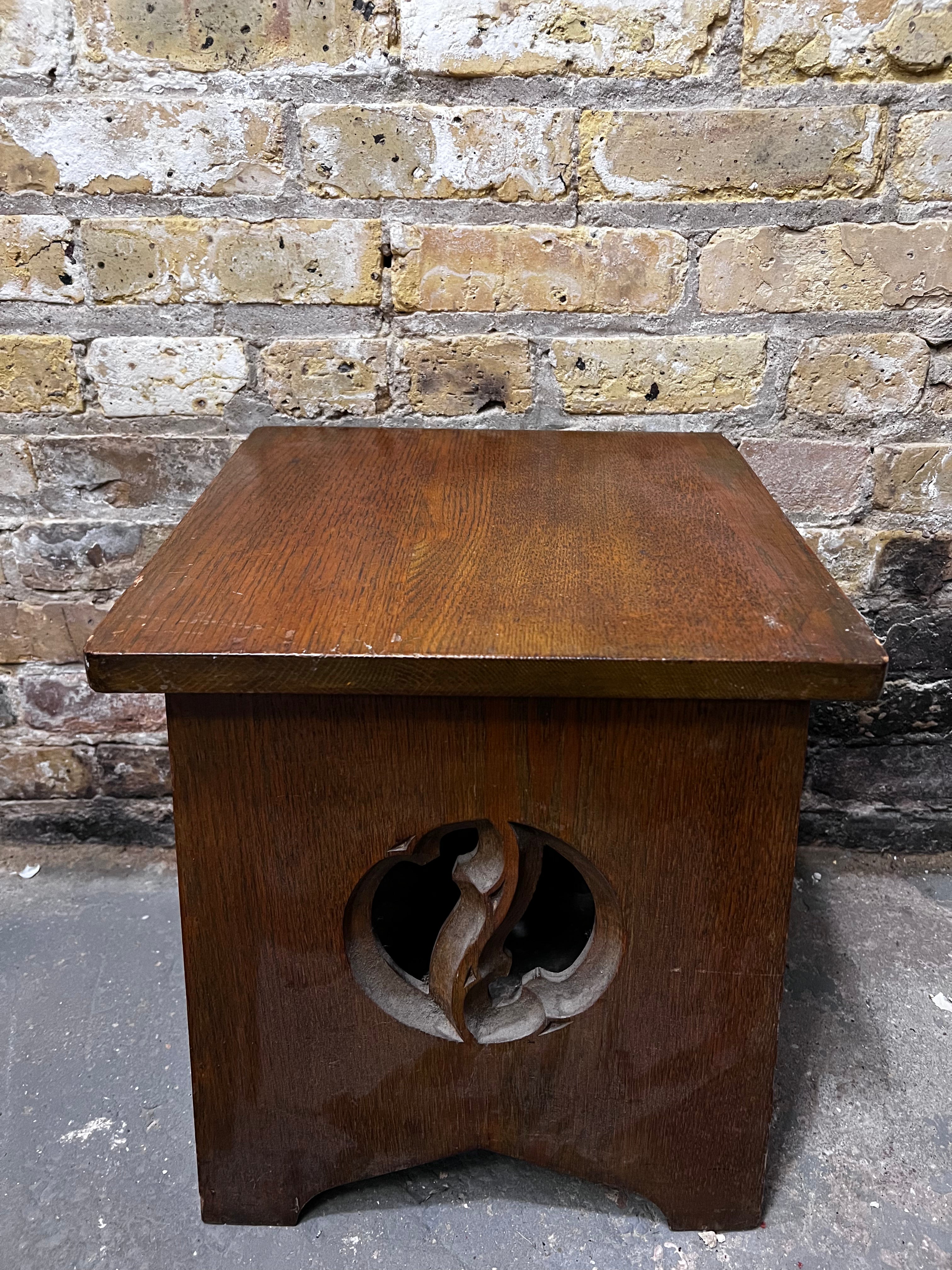 wooden side table