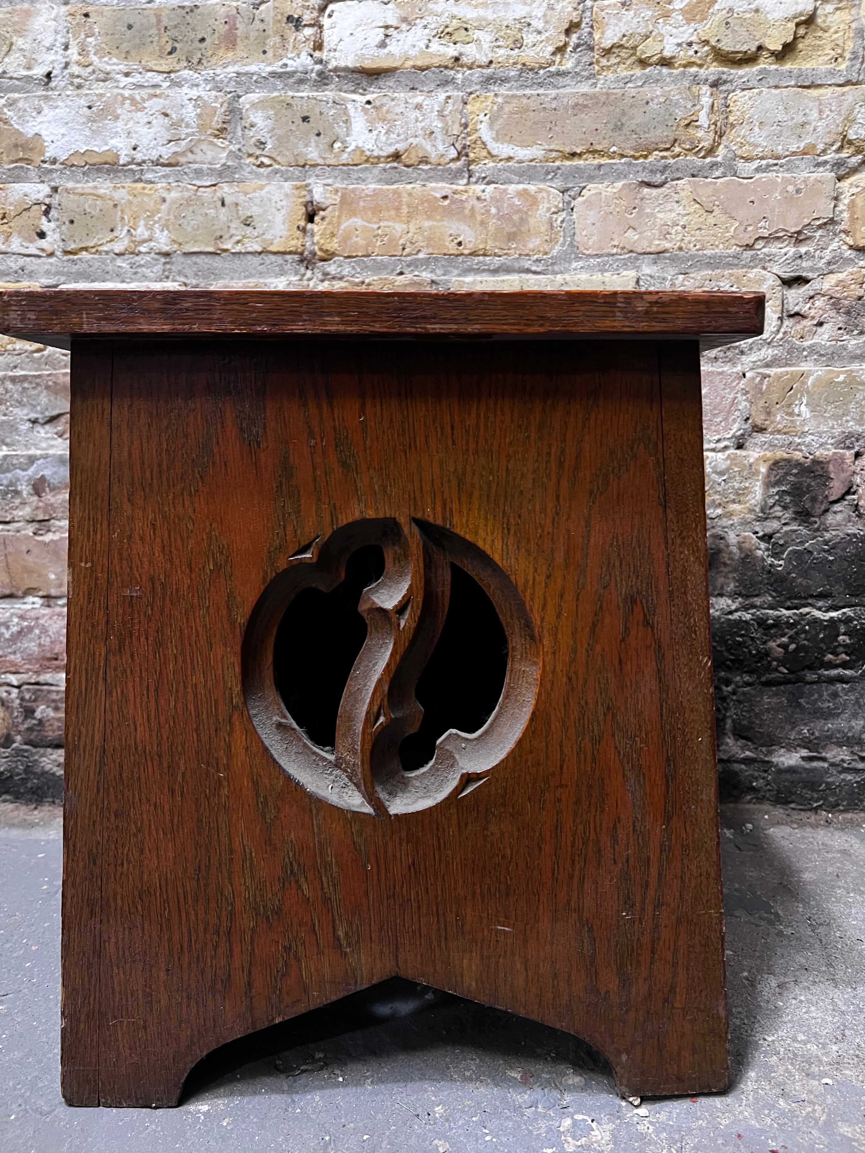 wooden side table