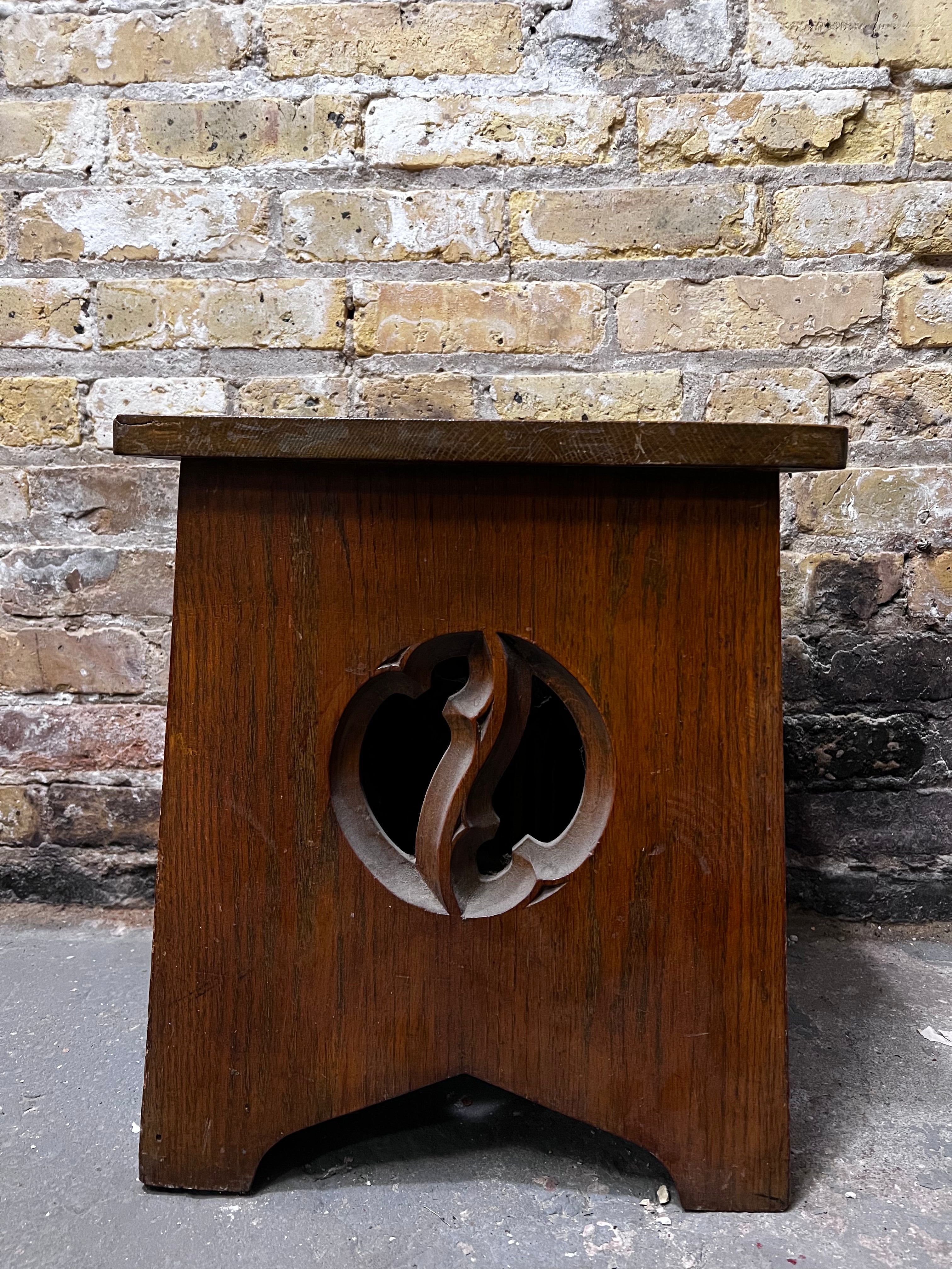 wooden side table