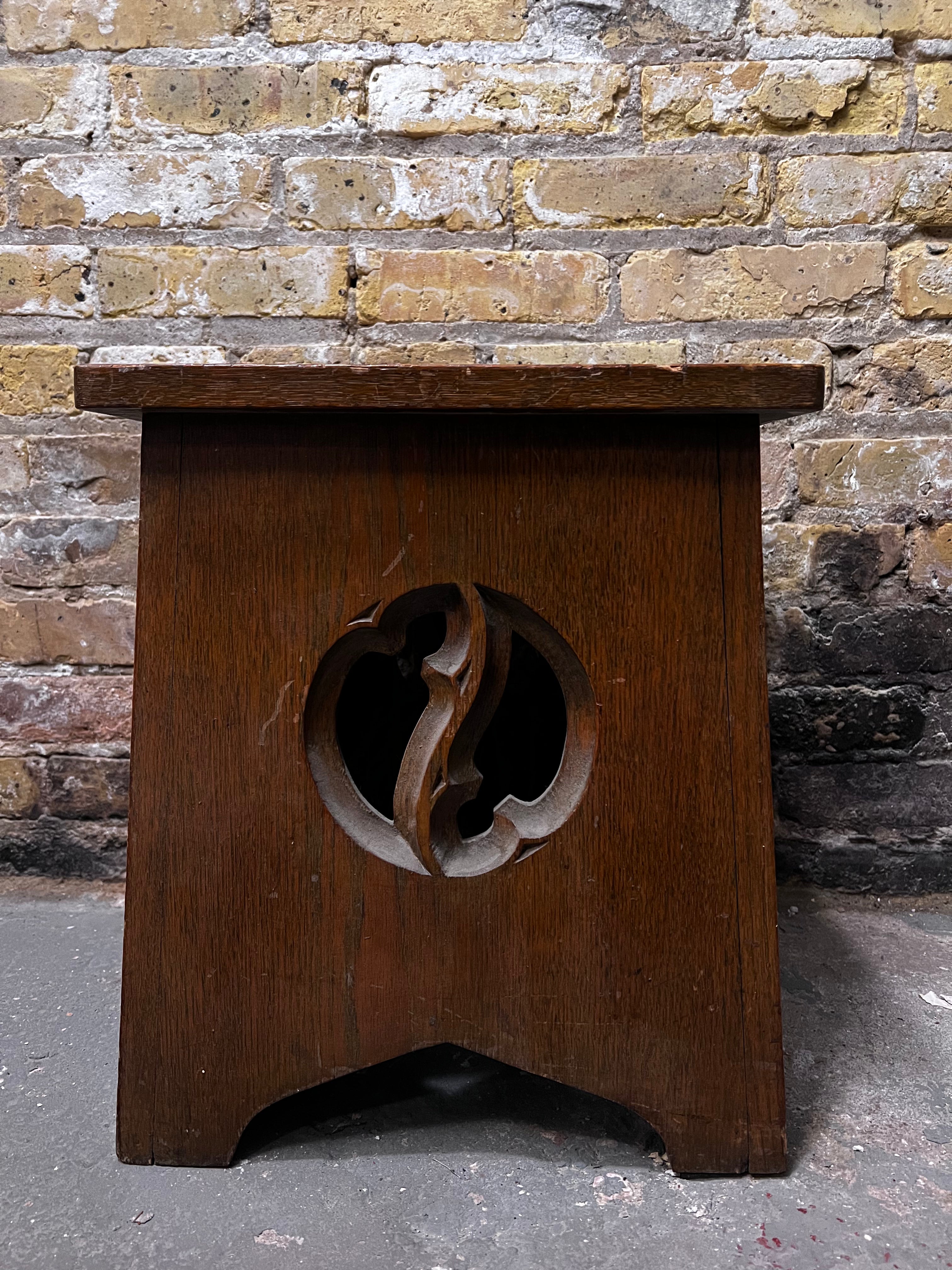 wooden side table