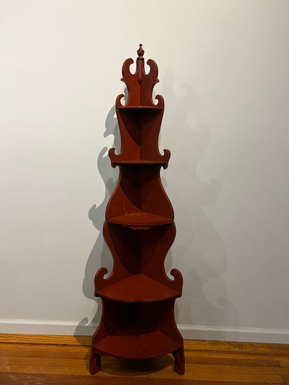 Wooden Corner Shelf