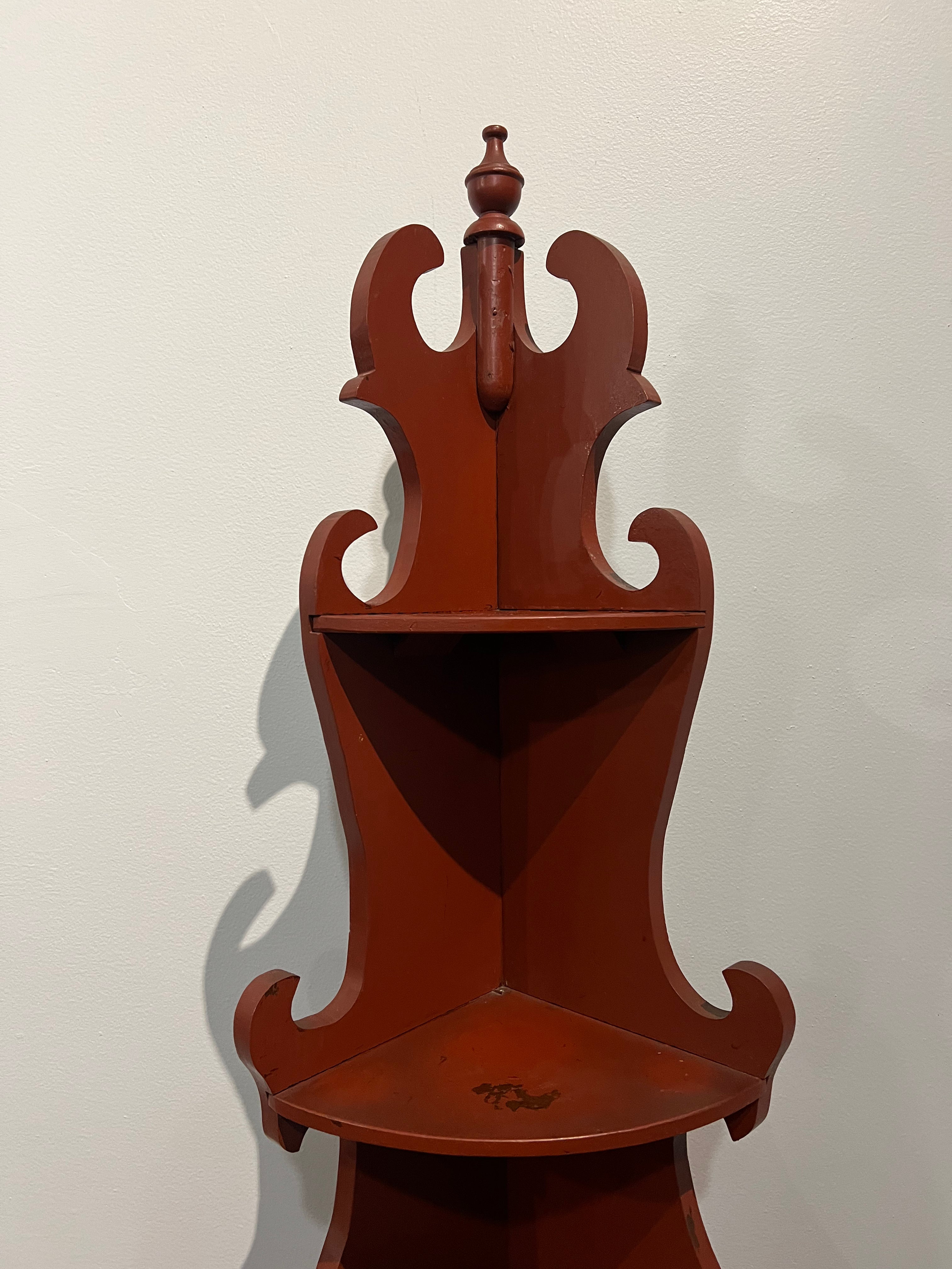 Wooden Corner Shelf