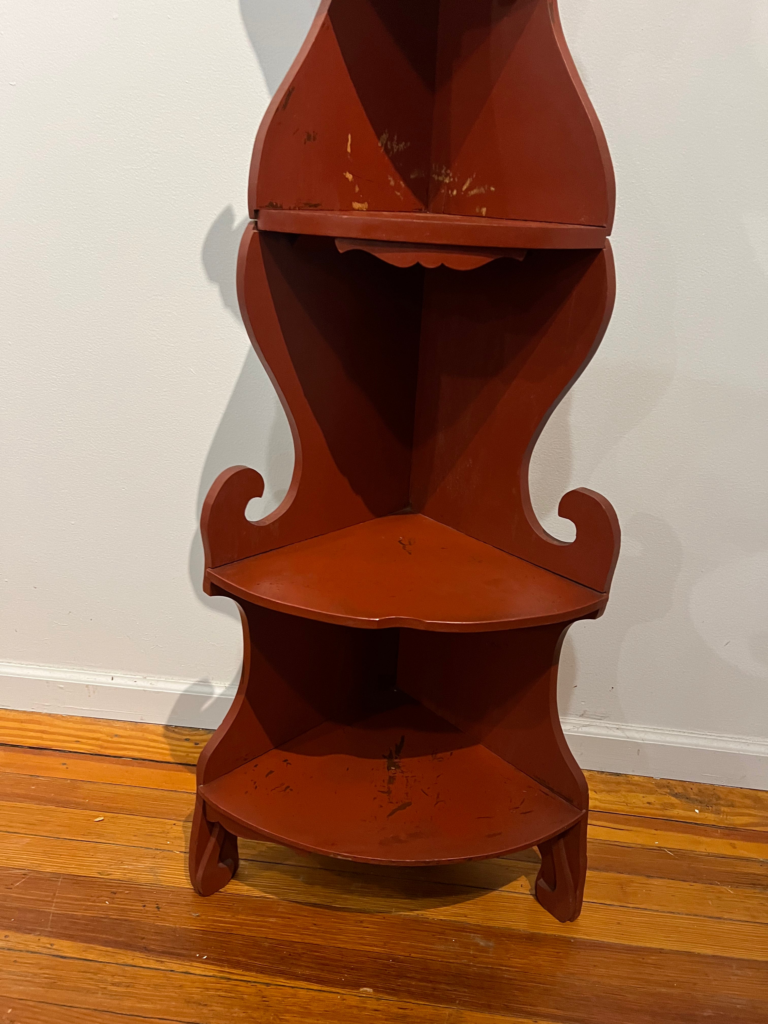 Wooden Corner Shelf