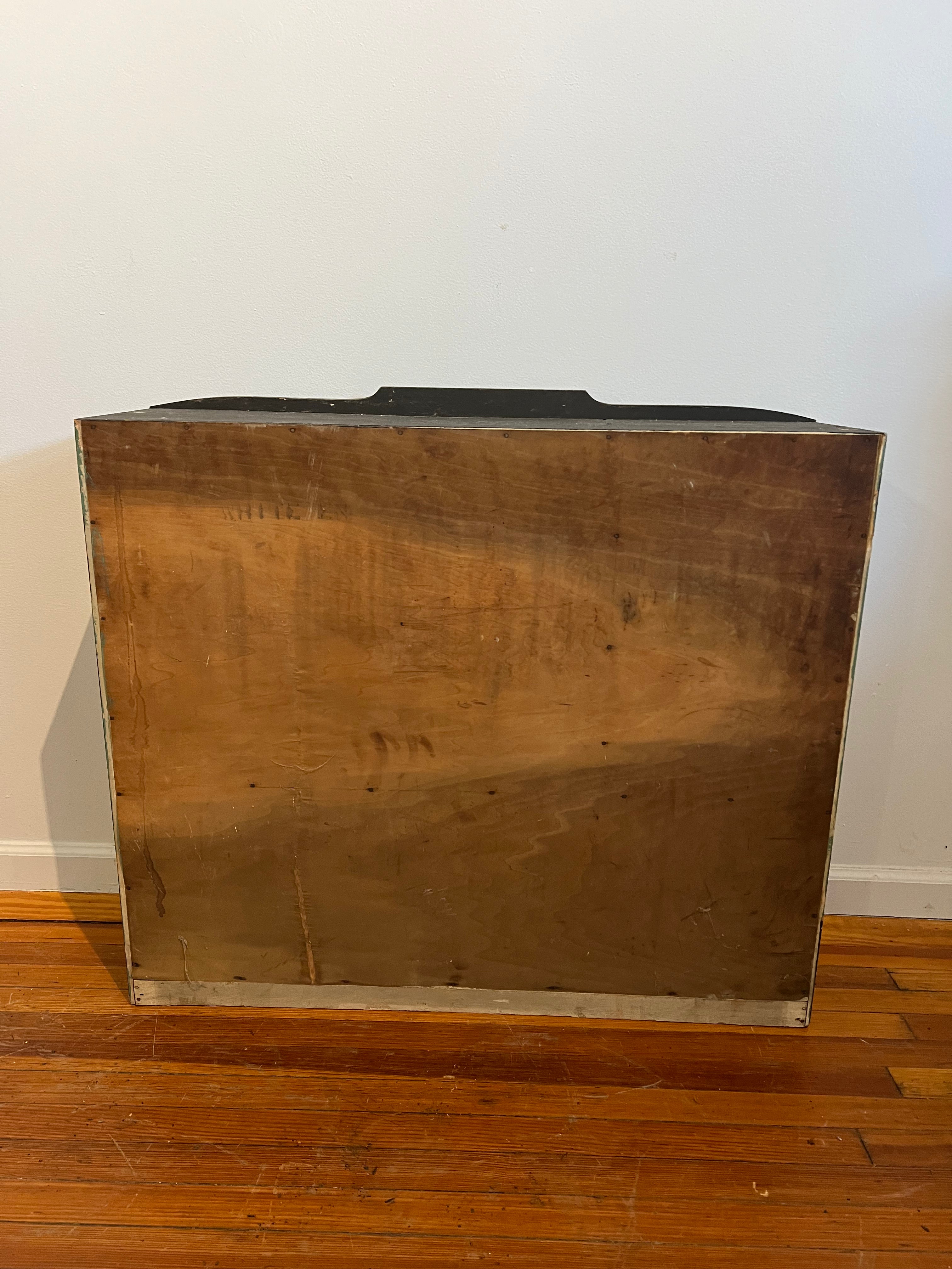 Wooden storage cabinet