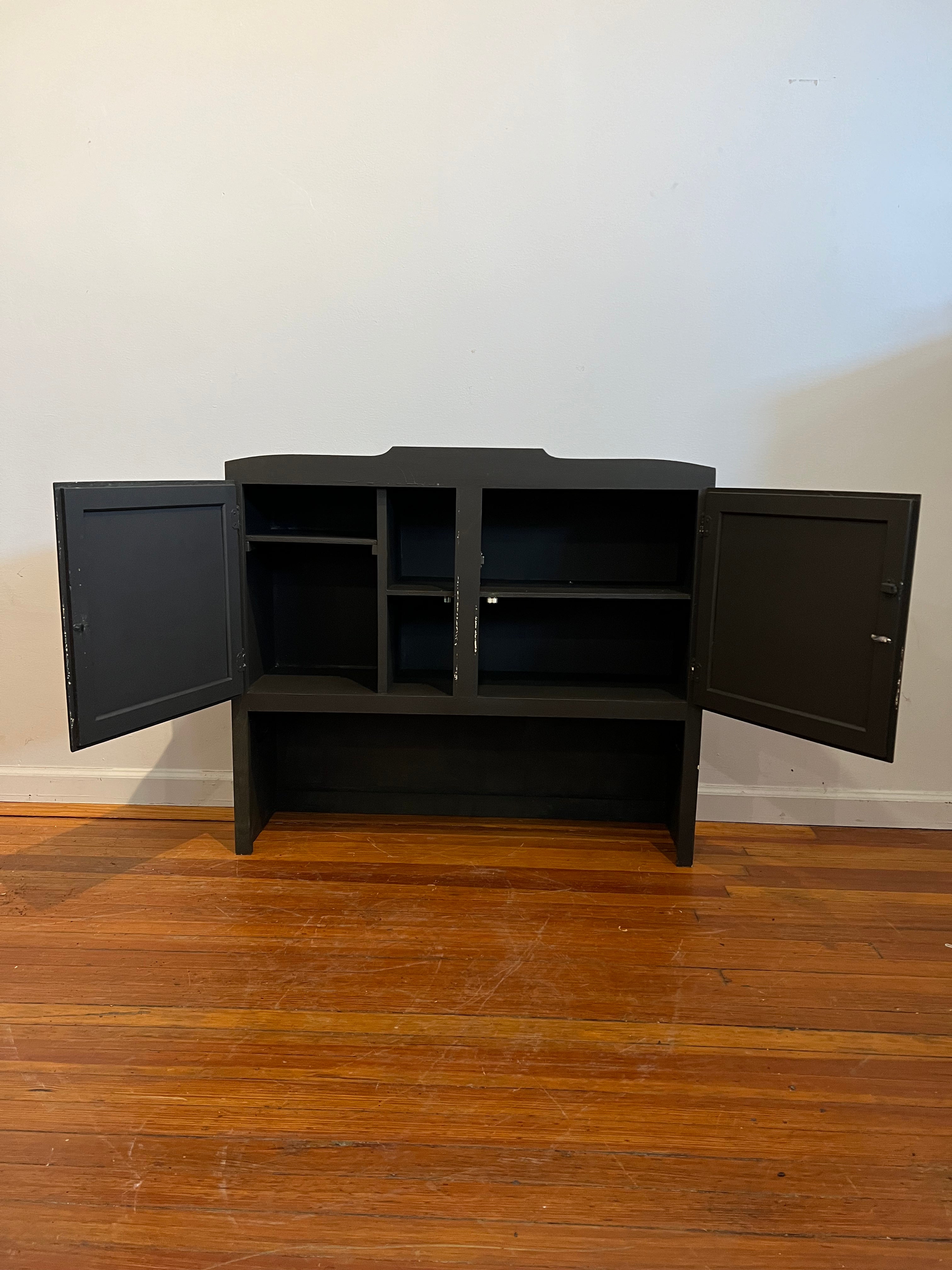Wooden storage cabinet