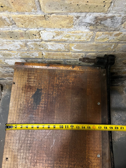 Vintage paper, cutting machine.