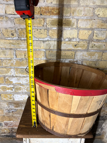 Vintage Wooden Apple Orchard Bushel
