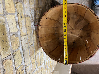 Vintage Wooden Apple Orchard Bushel