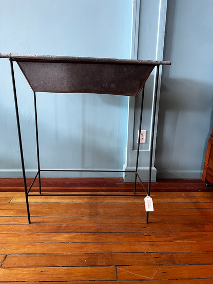 Galvanized Dry Sink/Plant Stand