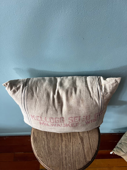 Grain Sack Pillow Lg